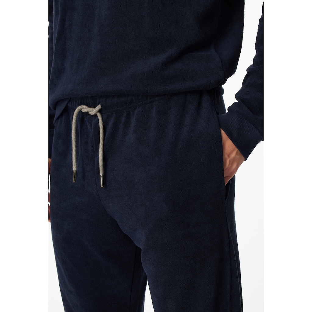 Schiesser Schlafanzug »"Warming Nightwear"«, (2 tlg.), in Frottee-Qualität, mit Seitentaschen