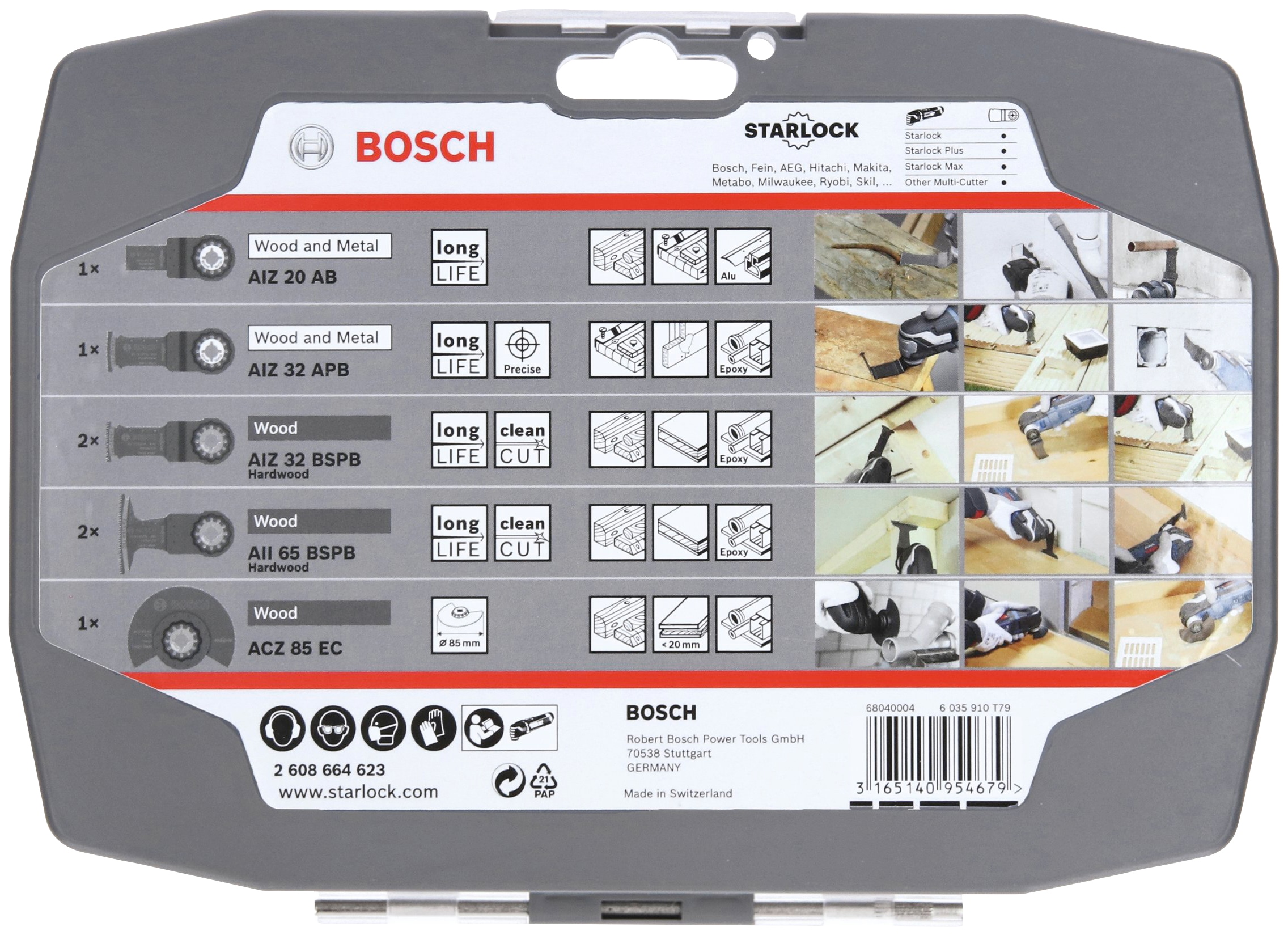 Bosch Professional Sägeblatt »Starlock-Set für Holz, 6+1-teilig«, (Set, 7 St.)  bei OTTO