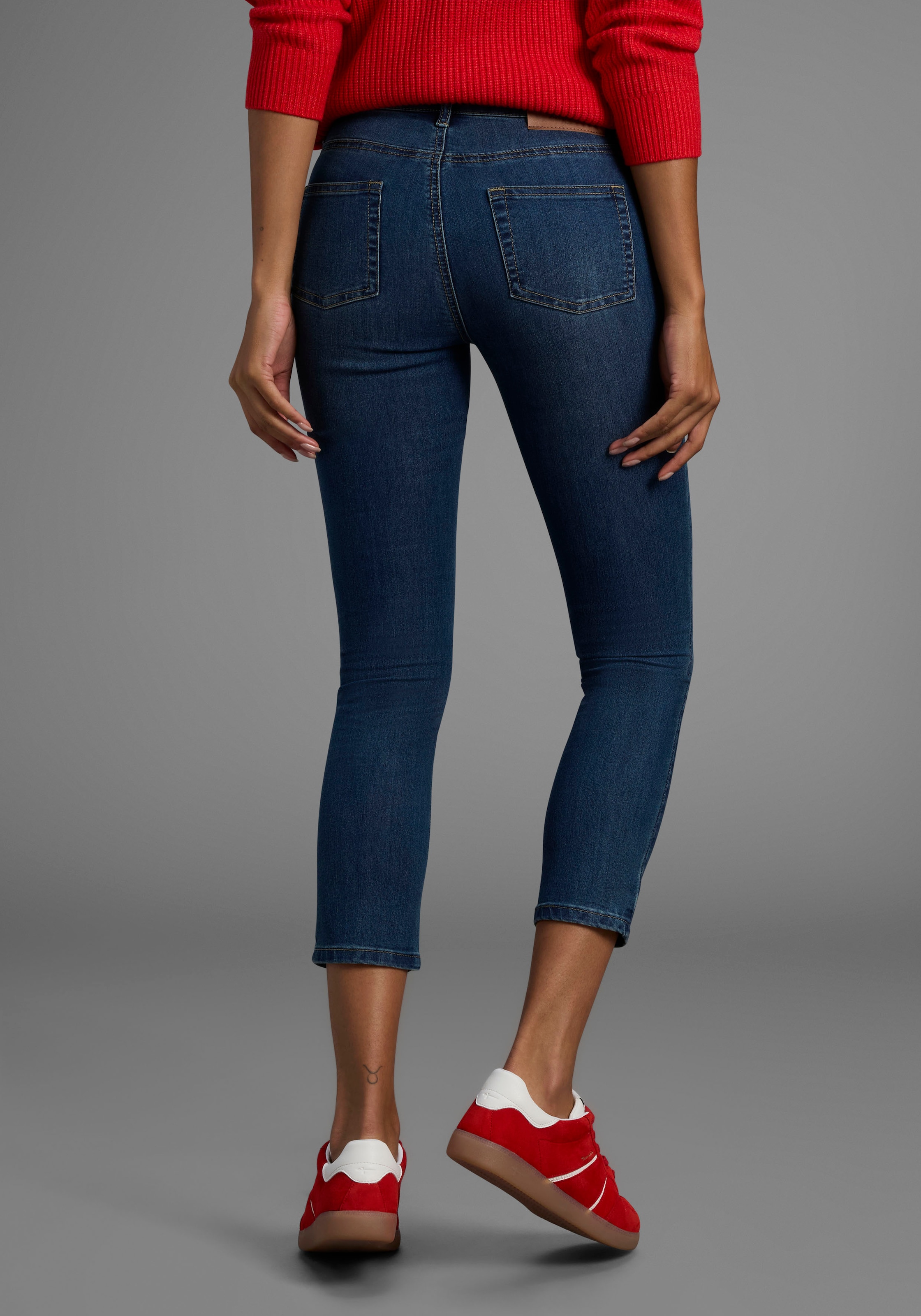 Arizona 7/8-Jeans »Shaping«, eng anliegend, Röhrenjeans, Used-Waschung, High-Waist, 7/8-Länge