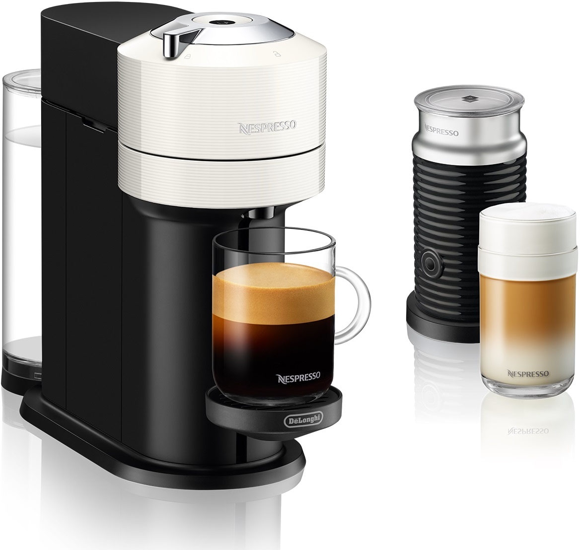 Nespresso Kapselmaschine »Vertuo Next Bundle ENV 120.WAE, von DeLonghi,  White«, inkl. Aeroccino Milchaufschäumer im Wert von 75,- UVP jetzt  bestellen bei OTTO