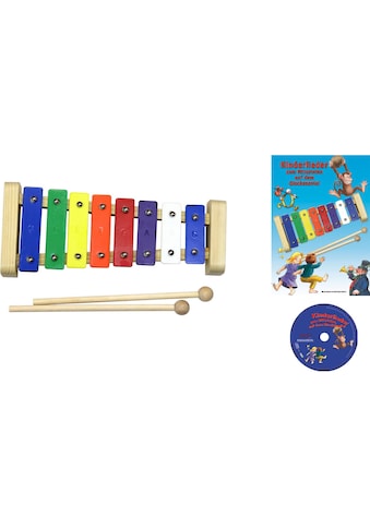 Clifton Spielzeug-Musikinstrument »Metallophon«, mit 8 Tönen und Kinderlieder CD,... kaufen
