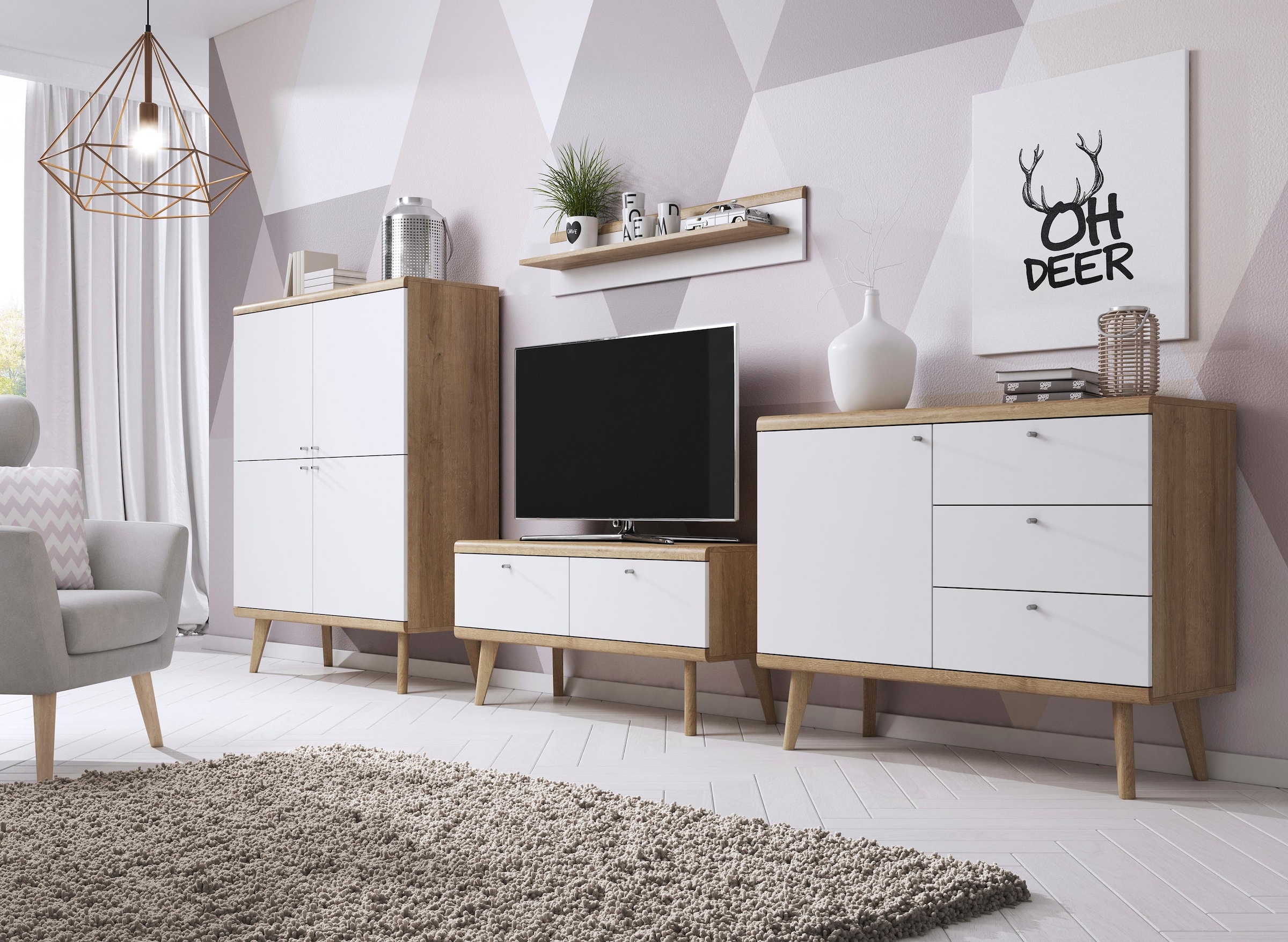 andas Sideboard »Merle«, Scandi Design, Breite 107 cm, aus der freundin  Home Collection OTTO Online Shop