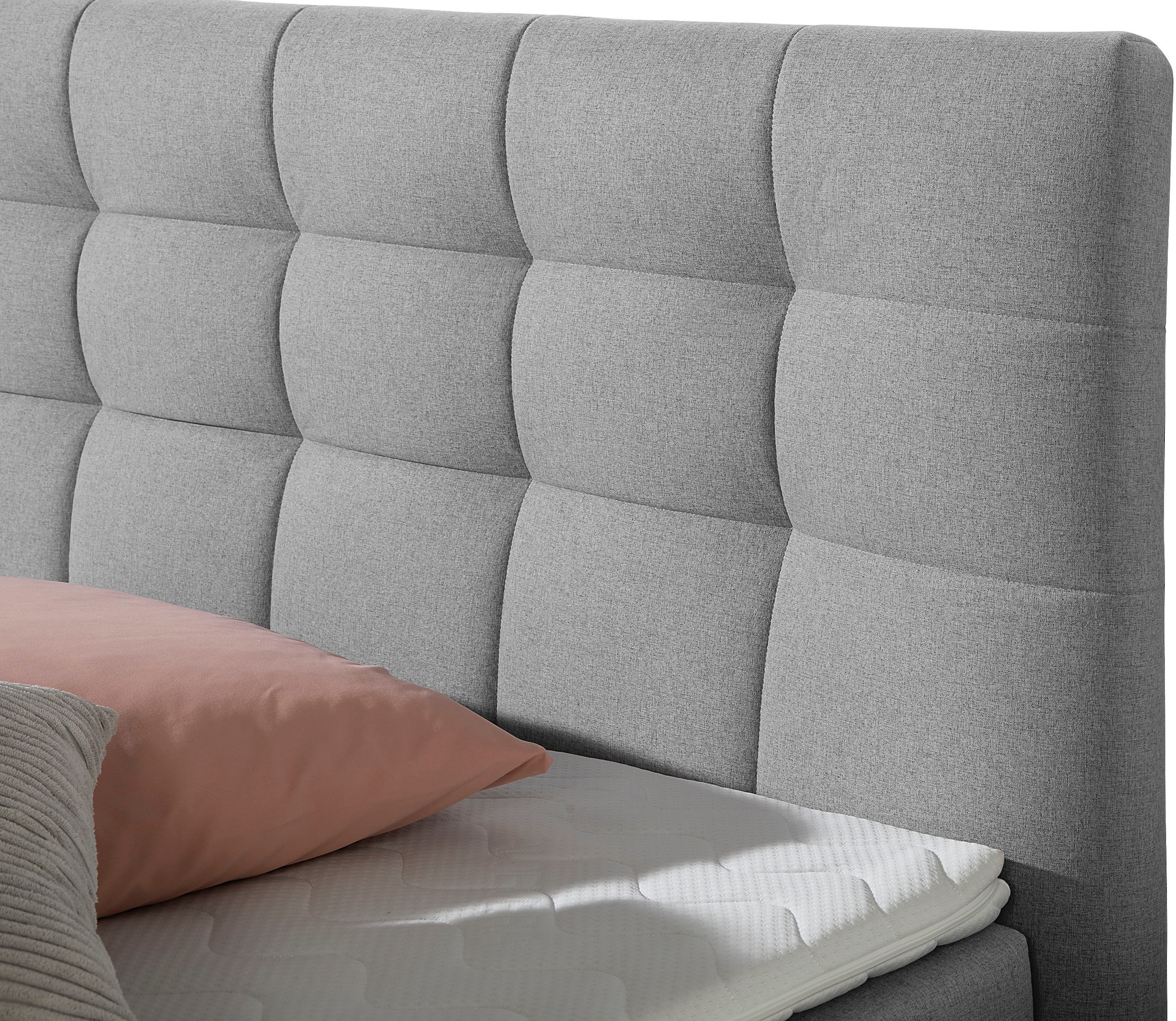 Places of Style Boxspringbett »Ethan«, inkl. Topper und geräumigen Bettkasten erhältlich in H2, H3 und H4