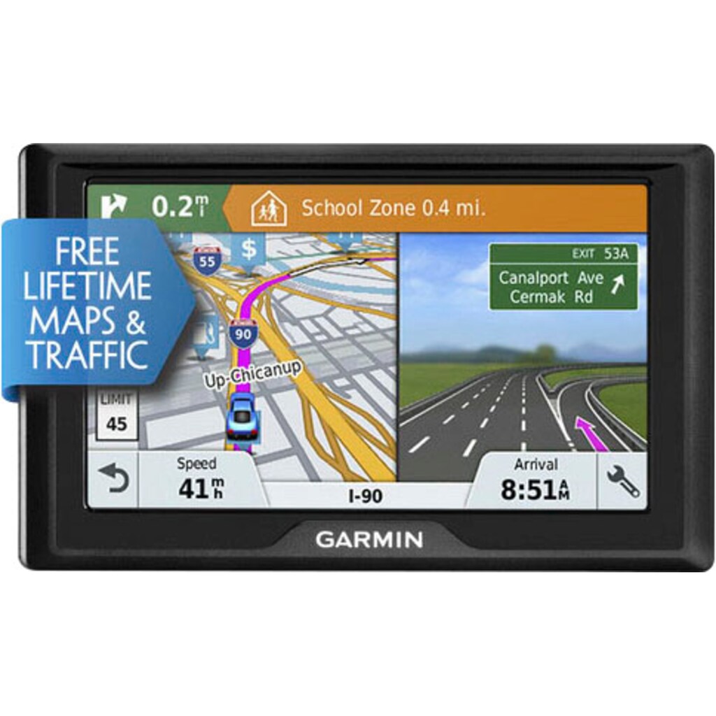 Garmin Navigationsgerät »DRIVE 61 LMT-S EU«, (Europa (46 Länder) inklusive lebenslanger Kartenupdates)