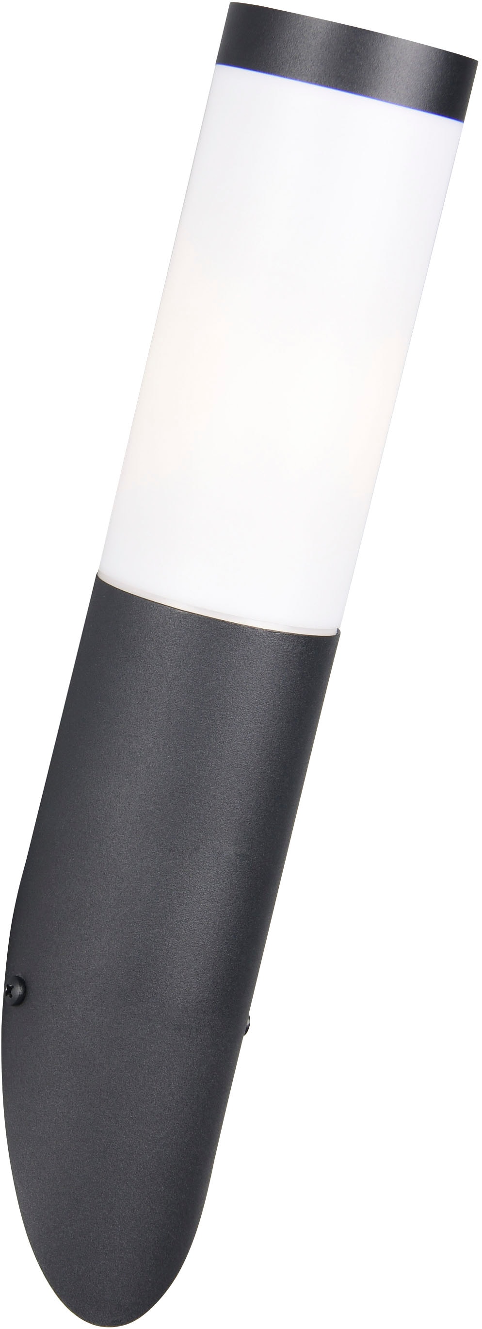 TRIO Leuchten Außen-Wandleuchte »TRIOTO, Outdoor Wandlampe Edelstahl, Wandfackel exkl 1x E27 max 25W« E27 1 Stk. warmweiß - kaltweiß röhrenförmige Hauswand Beleuchtung, Fassadenbeleuchtung IP44 39cm hoch