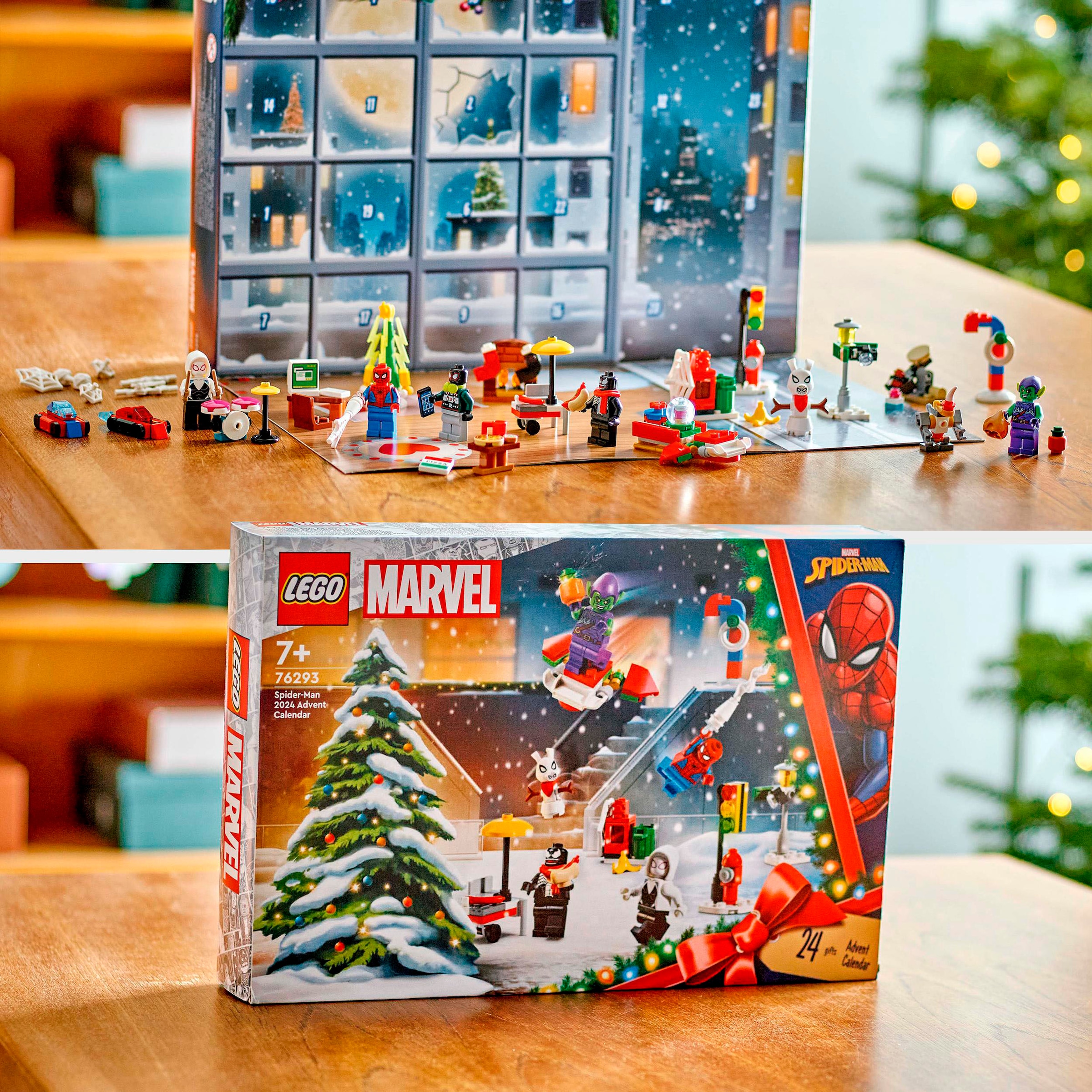 LEGO® Spielzeug-Adventskalender »Spielbausteine, Spider-Man 2024 (76293), LEGO® Super Heroes«, ab 7 Jahren, Made in Europe