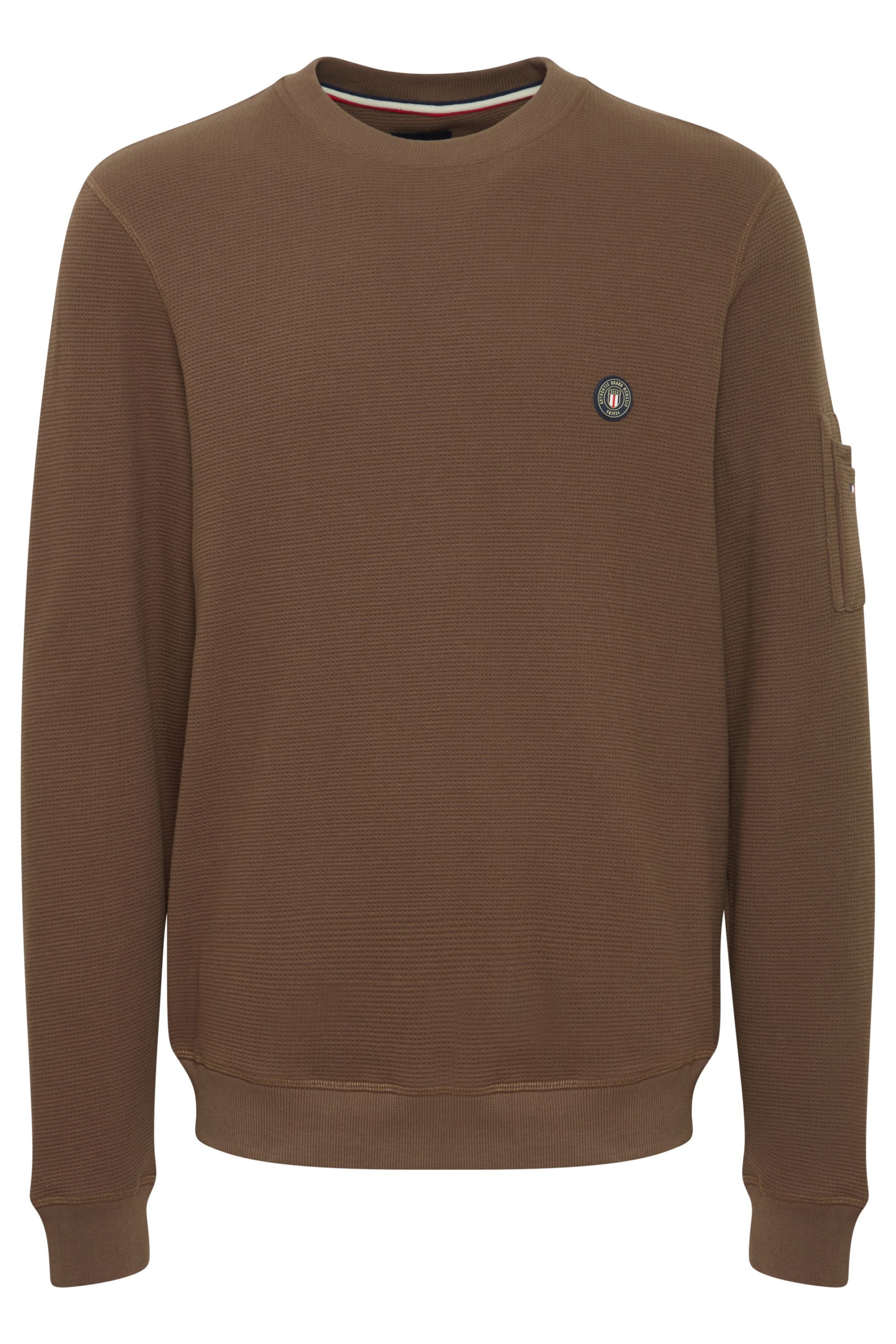 FQ1924 Rundhalspullover »Rundhalspullover FQWILLIAM structure crewneck sweatshirt«