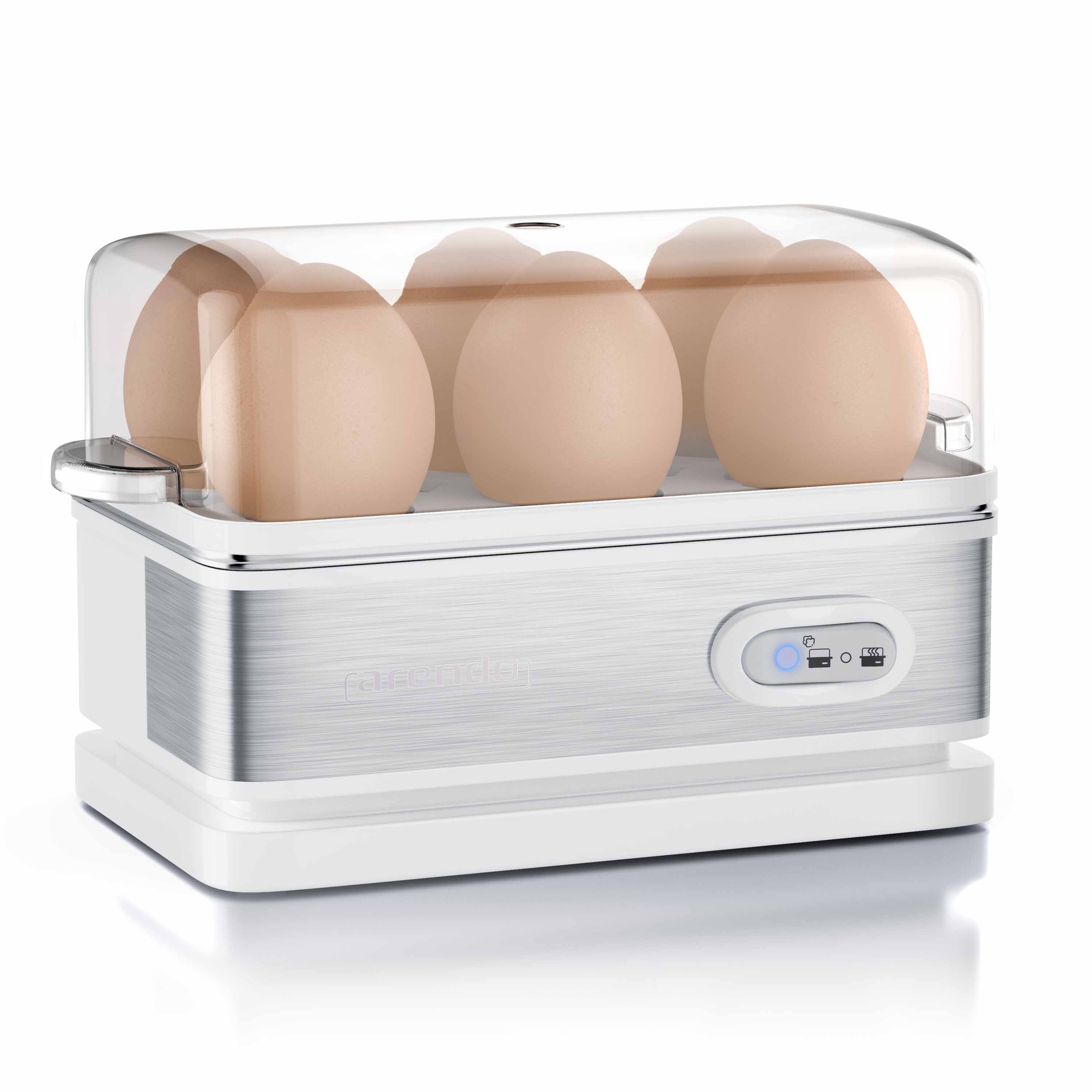 Arendo Eierkocher mit Warmhaltefunktion für 6 Eier