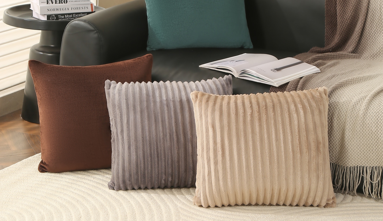 OTTO home Kissenhülle »Milara« 280g/m², kuschelweich, Cordoptik, pflegeleicht,