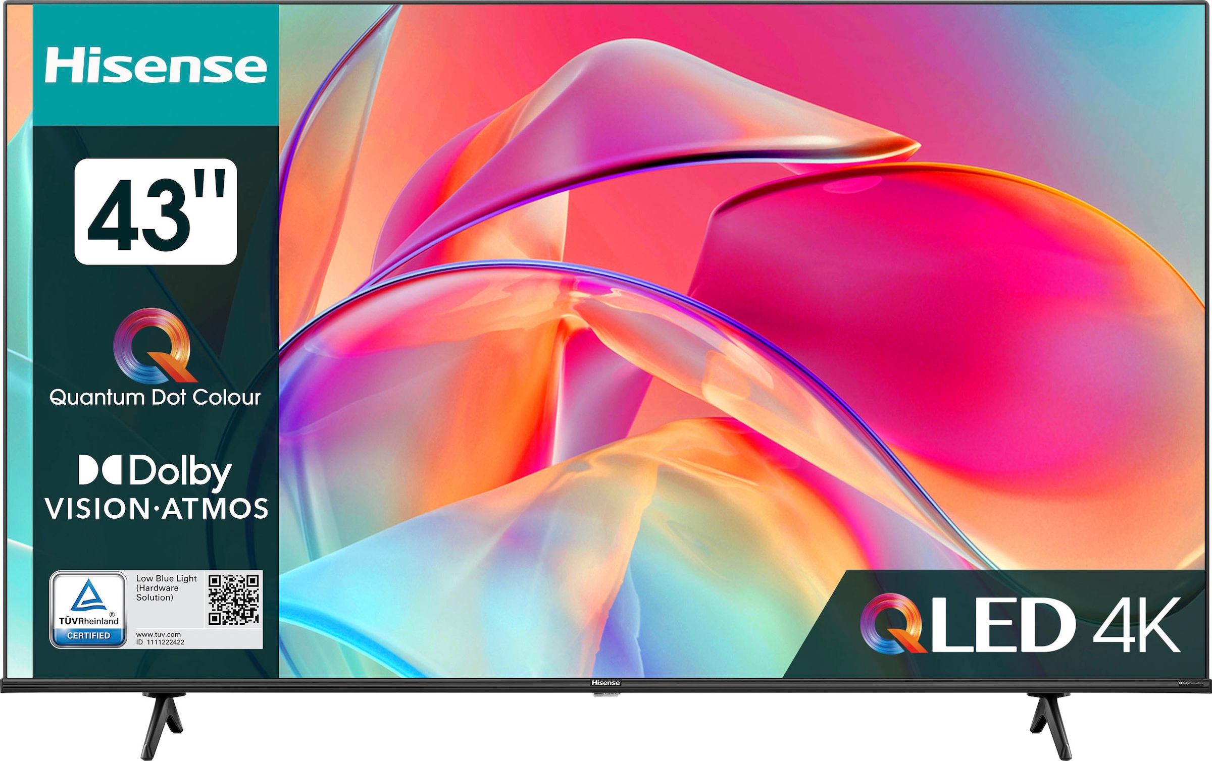 Hisense QLED-Fernseher, 108 cm/43 Zoll, 4K Ultra HD, Smart-TV