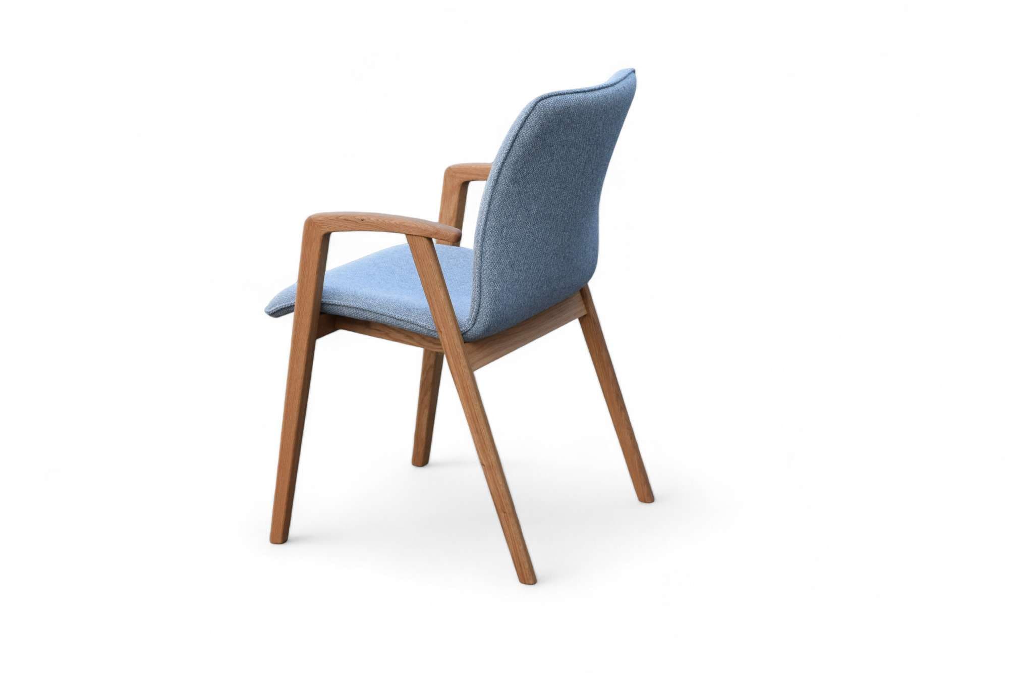 Home affaire Armlehnstuhl »Loreen Esszimmerstuhl, Polsterstuhl, Designstuhl« (Set) 2 Stk. Webstoff mit Massivgestell, hochwertig gearbeitet, Armlehnen, stilvoll, bequem