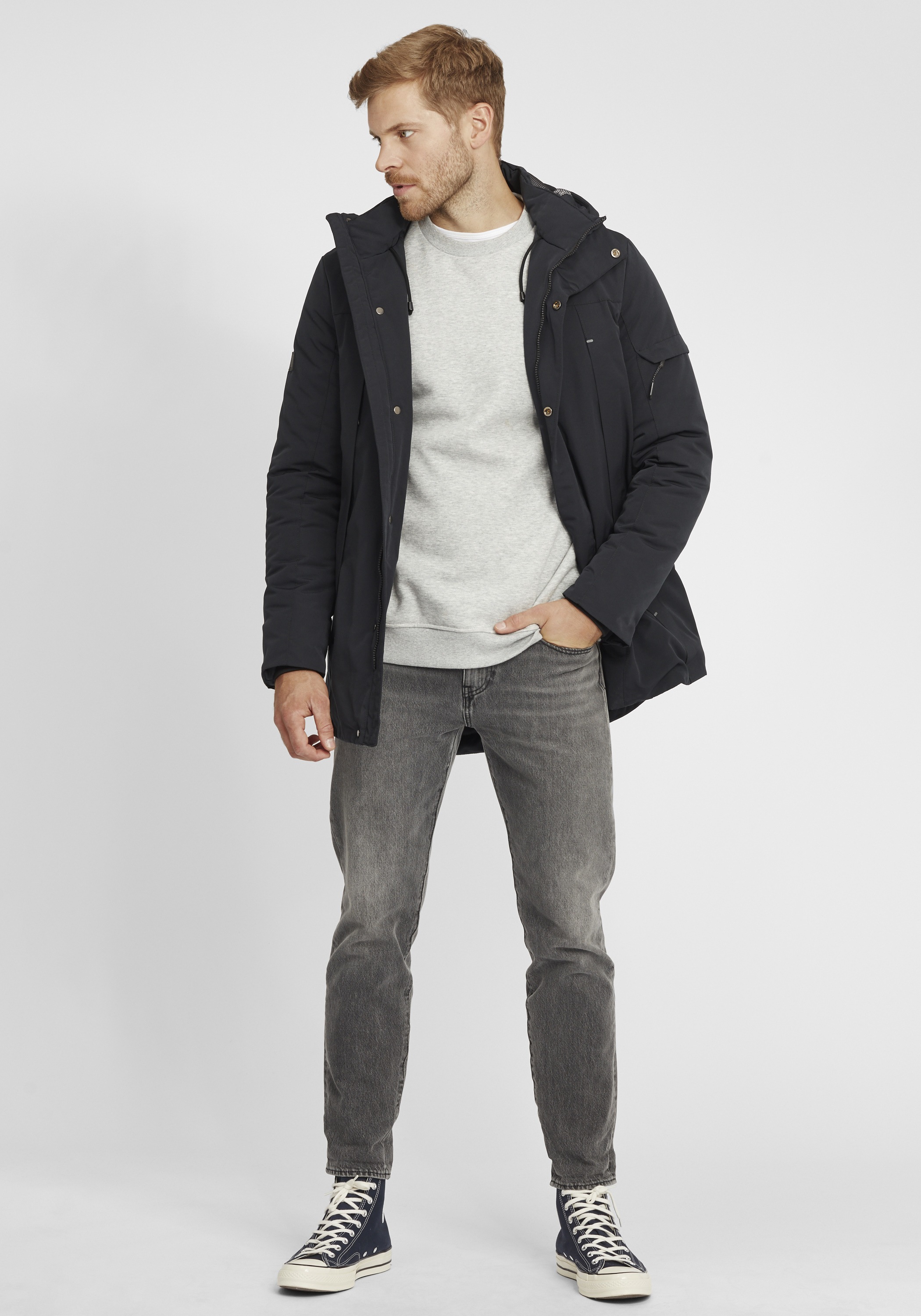 Indicode Langmantel »Parka IDRader«