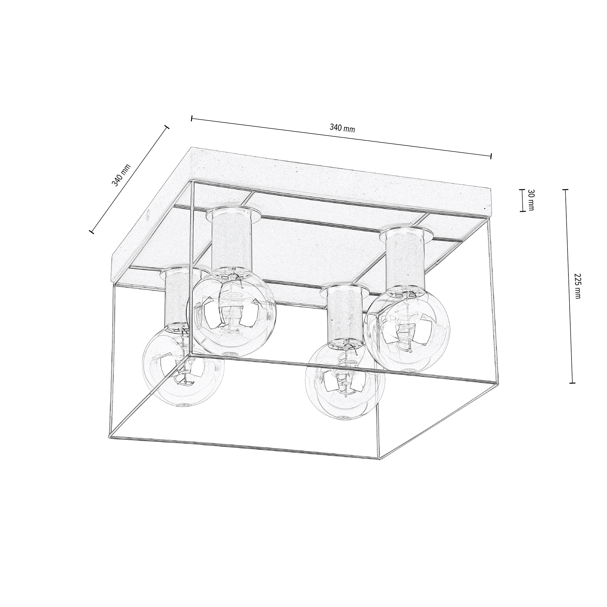 SPOT Light Deckenleuchte »GRETTER CONCRETE«, 1 flammig, Leuchtmittel E27 | ohne Leuchtmittel, Aus echtem Beton und Metall, passende LM E27 / exklusive, Naturprodukt