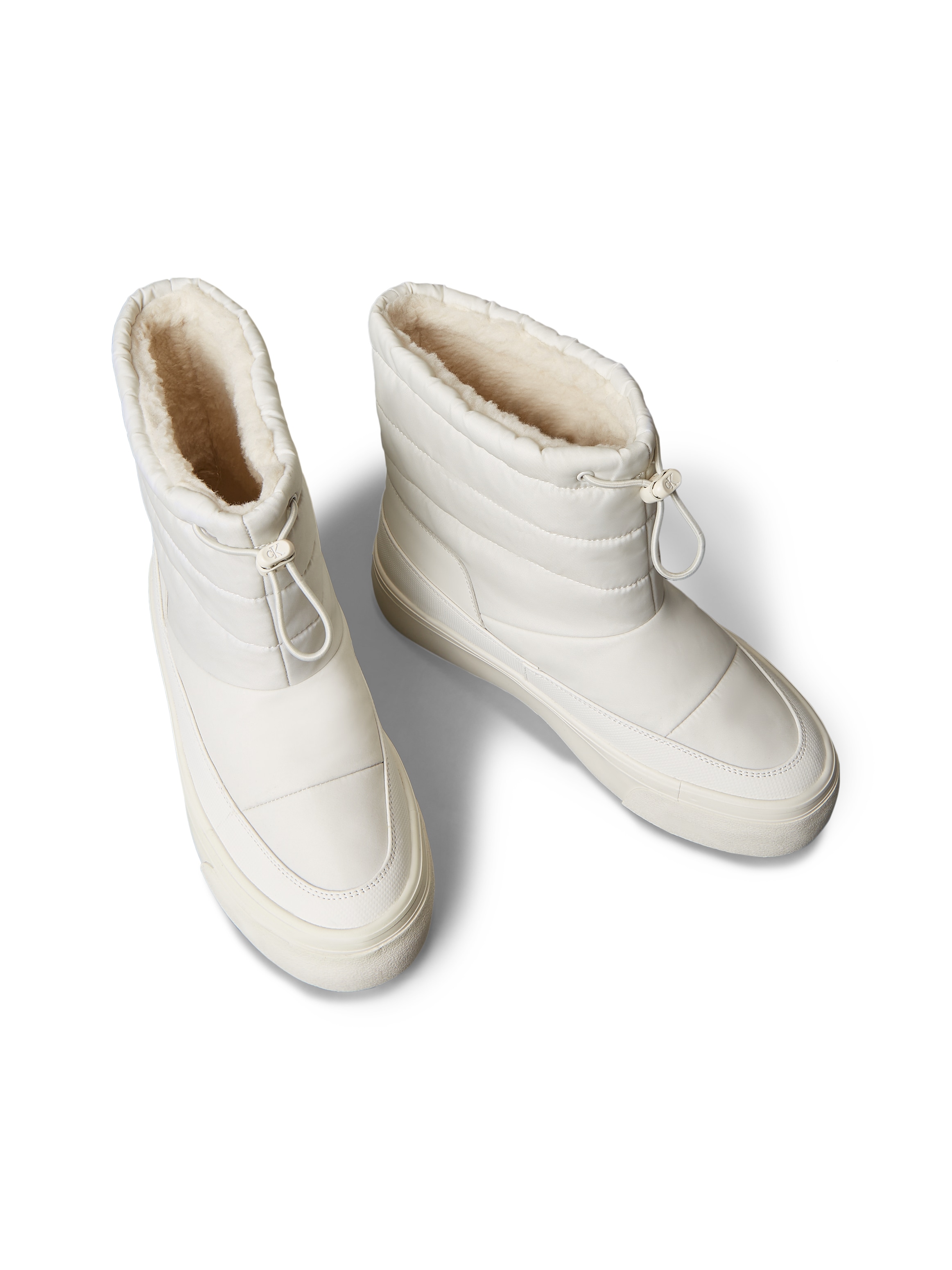 Calvin Klein Jeans Snowboots »VULC FLATF SNOWBOOT NYLON MIX MG«, Winterboots, Winterstiefelette, Warmfutter, mit CK-Logo
