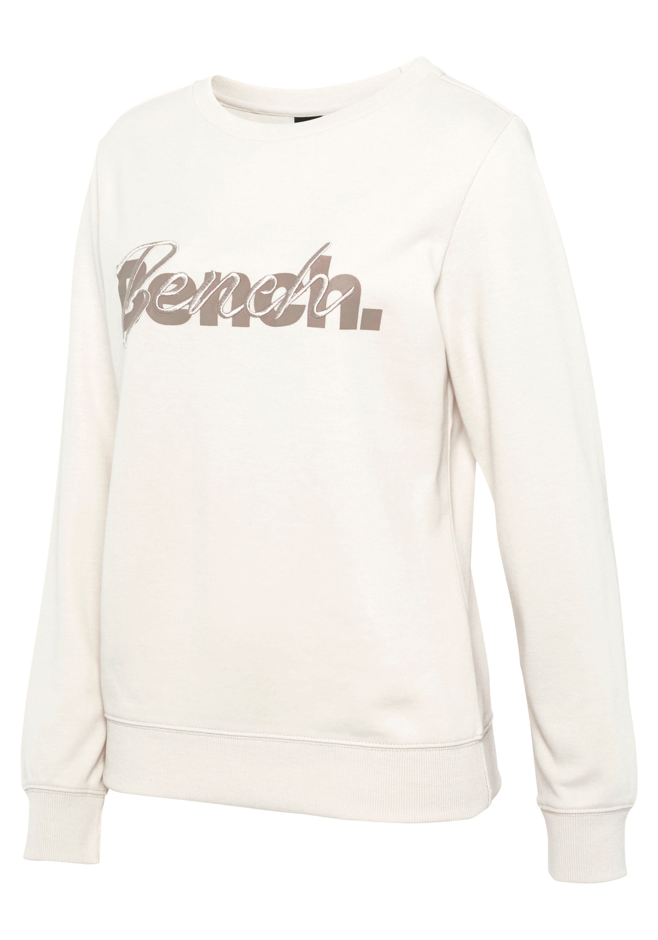 Bench. Loungewear Sweatshirt, mit Logodruck und Stickerei, Loungeanzug