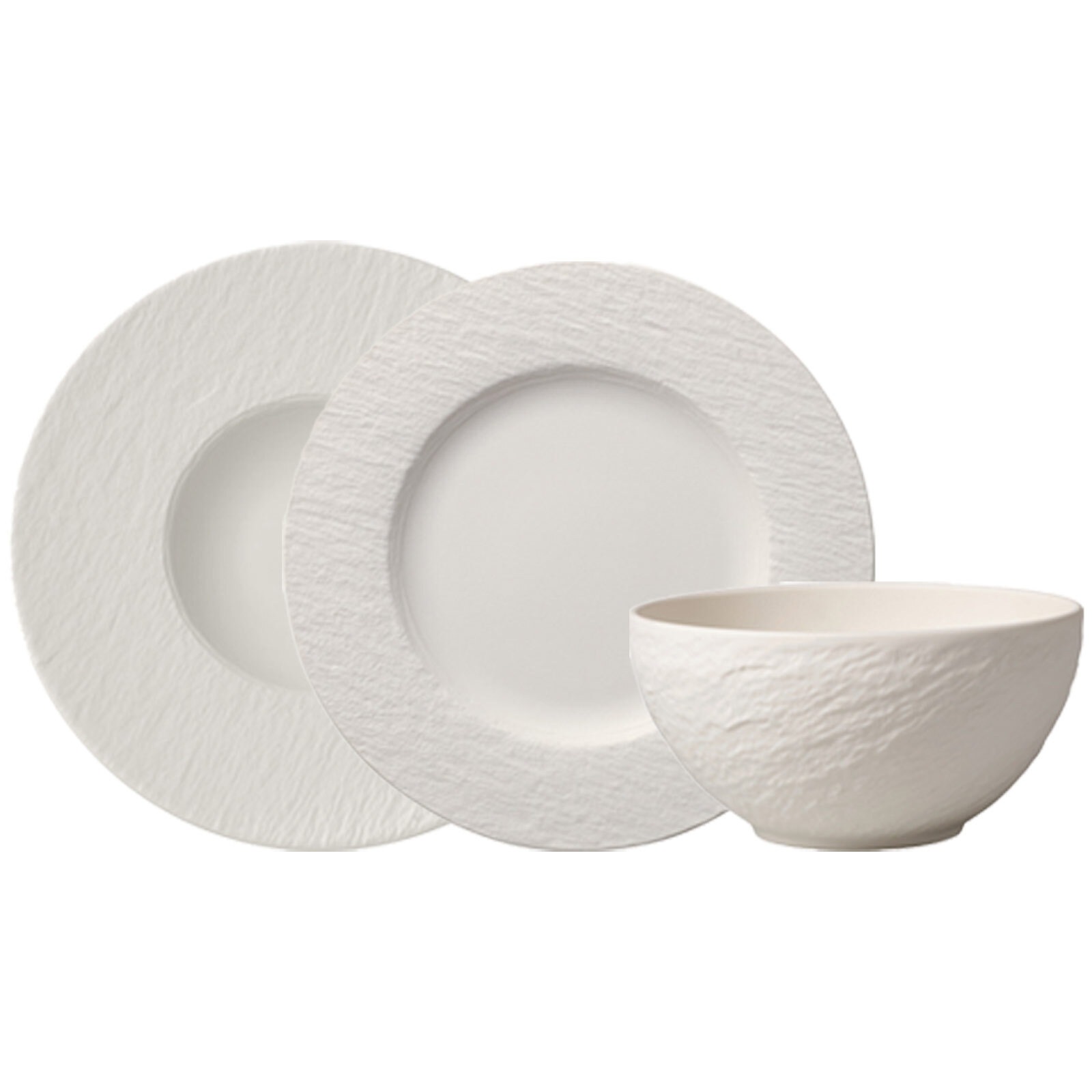 Villeroy & Boch Geschirr-Set »Starter-Set Manufacture Rock weiß«