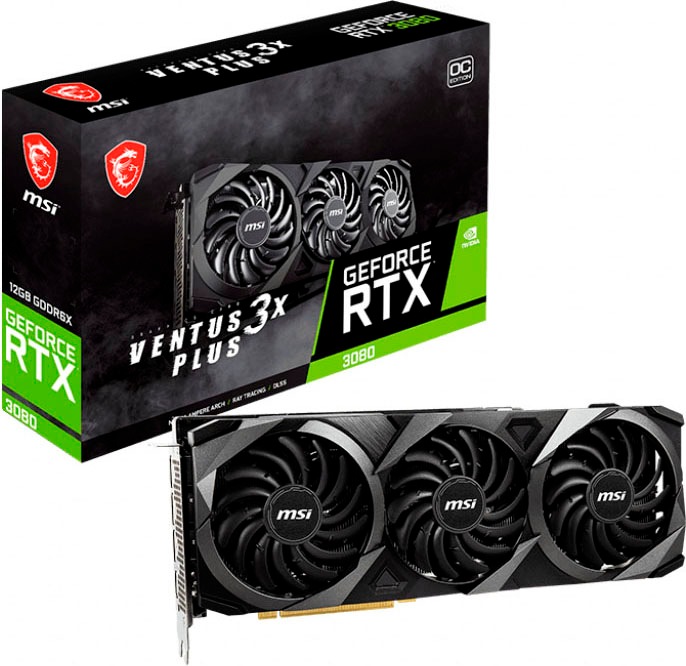MSI Grafikkarte »GeForce RTX 3080 VENTUS 3X PLUS 12G OC LHR«, 12 GB, GDDR6X kaufen