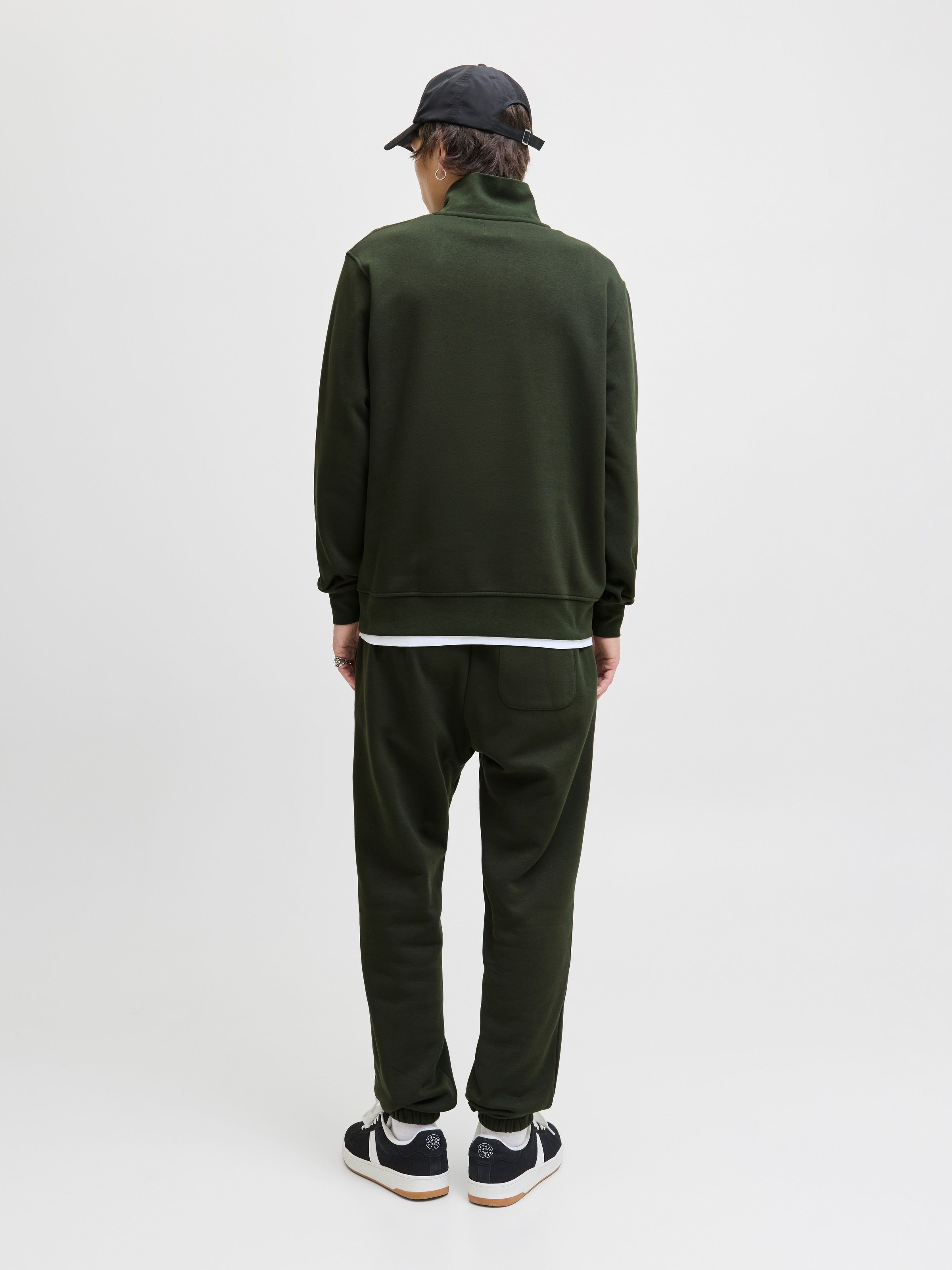 Jack & Jones Sweatshirt »JJESOHO SWEAT QUARTER ZIP HN NOOS«, mit Print