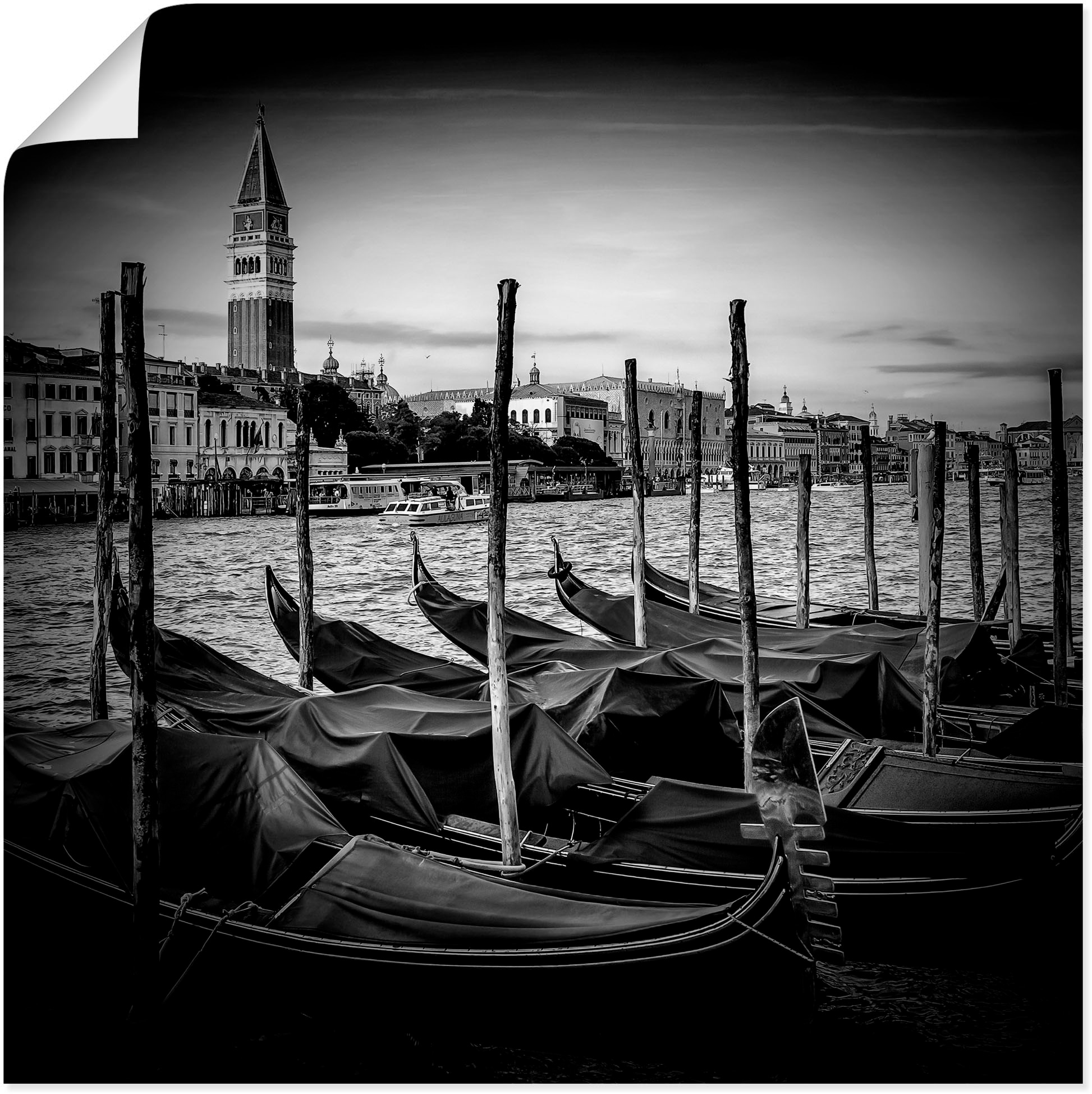 Artland Wandbild »Venedig Canal Grande oder Leinwandbild, bestellen online Größen als in Markusturm«, St.), Wandaufkleber Italien, Poster OTTO versch. (1 Alubild, & bei