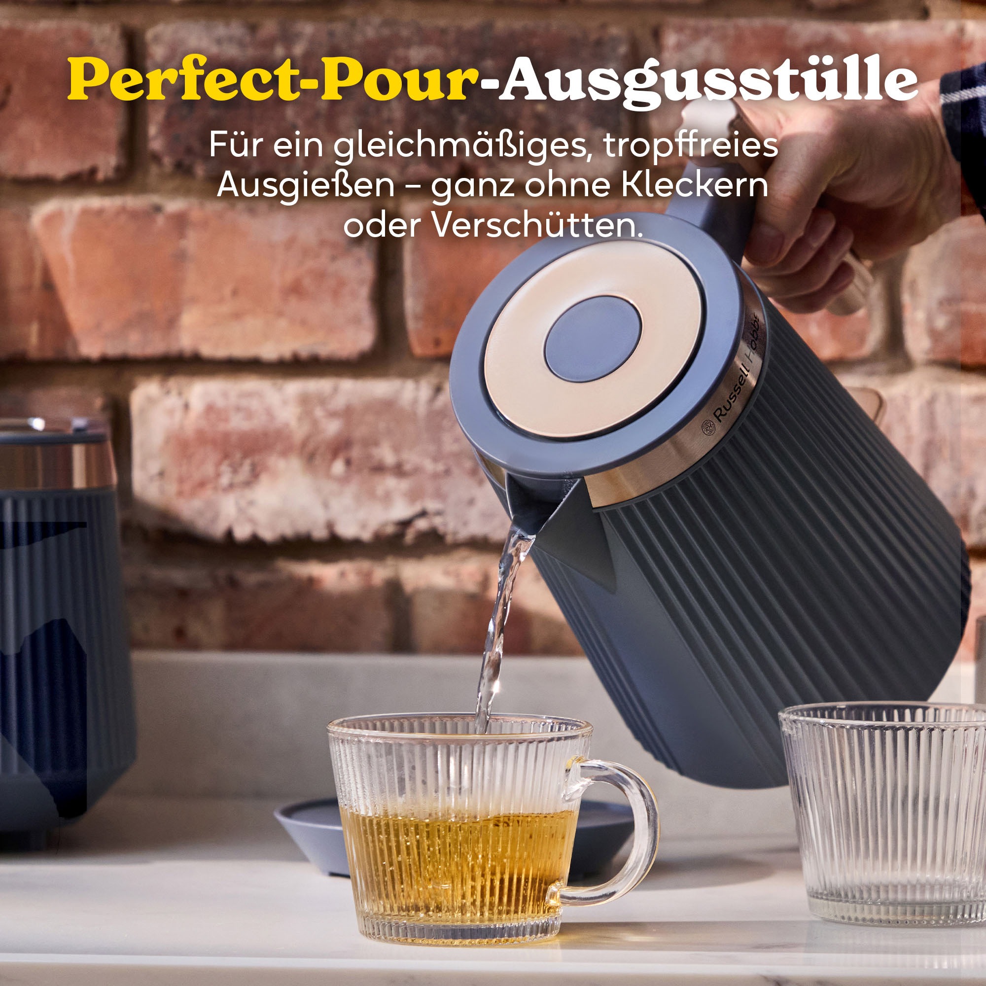 RUSSELL HOBBS Wasserkocher »Brontë 26752-70, Soft Navy« 2400 W 1,7l,