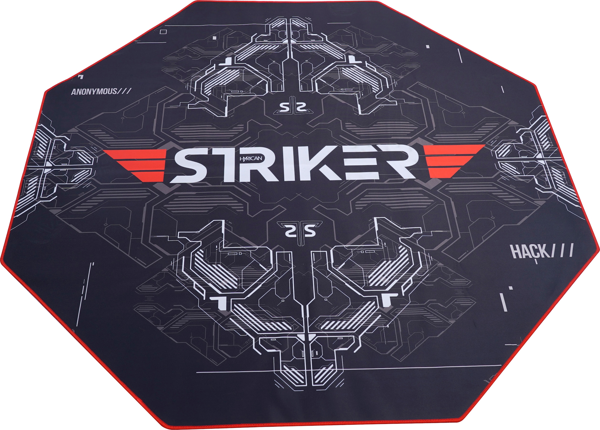 Hyrican Bodenschutzmatte »Hyrican Striker Gaming Stuhlunterlage/Bodenschutzmatte 1100x1100x2mm«, 8- eckige Form
