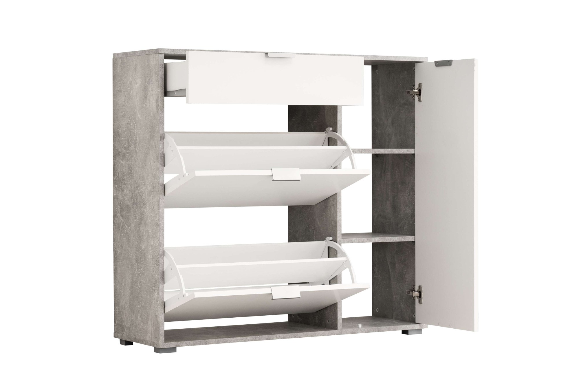 INOSIGN Schuhschrank »Arco 2, Schuhkommode, Schuhregal, Breite 102 cm« 2 Klappen mit Doppelschuhtrommeln, mit Schublade, in modernen Farben