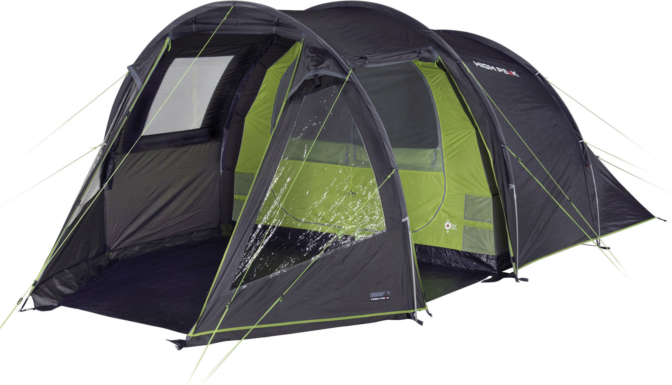 High Peak Tunnelzelt »Paxos 4« 4 Personen in grau, Größe B/H/L: 260 cm x 180 cm x 450 cm