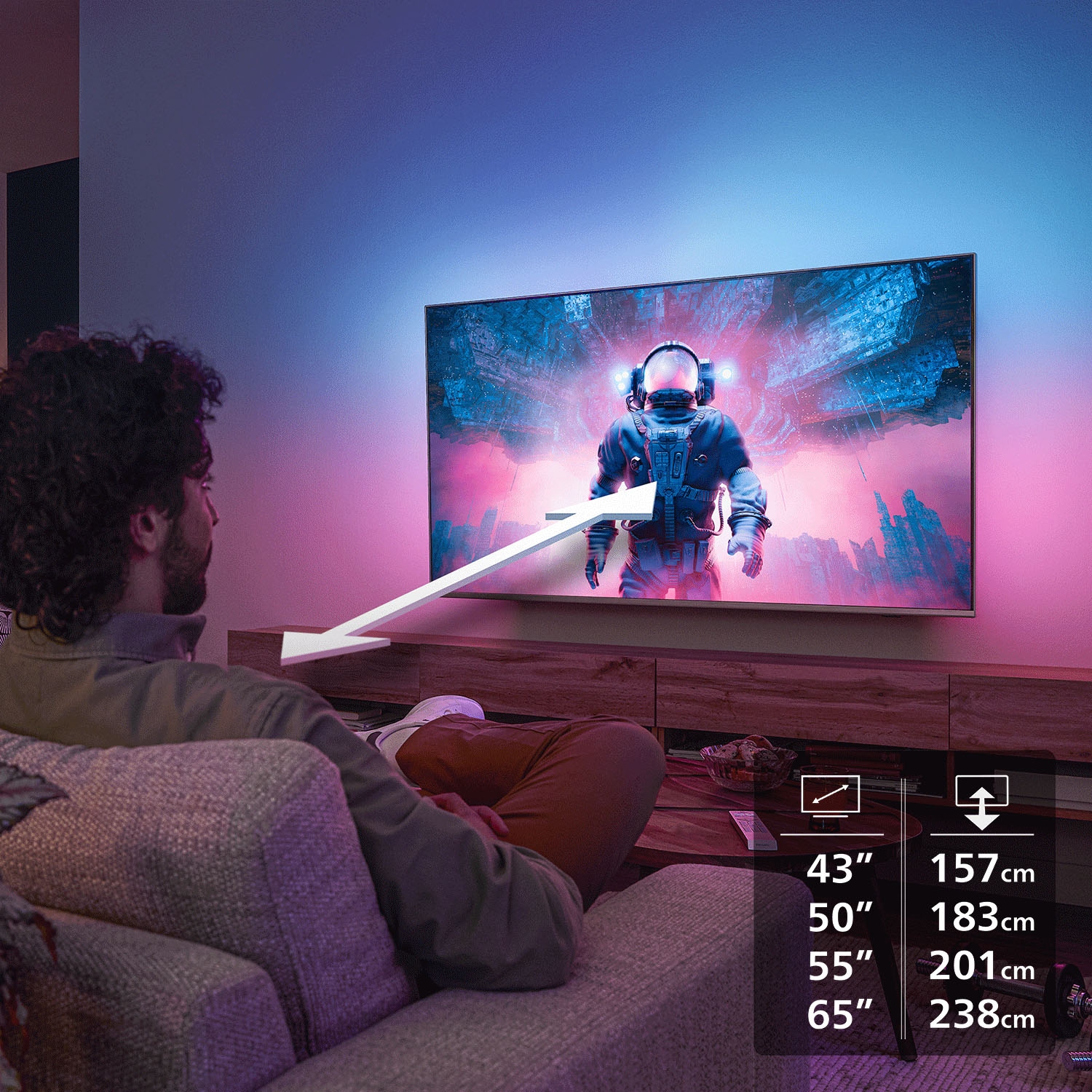 Philips LED-Fernseher »50PUS8001/12« 126 cm/50 ″ Smart-TV