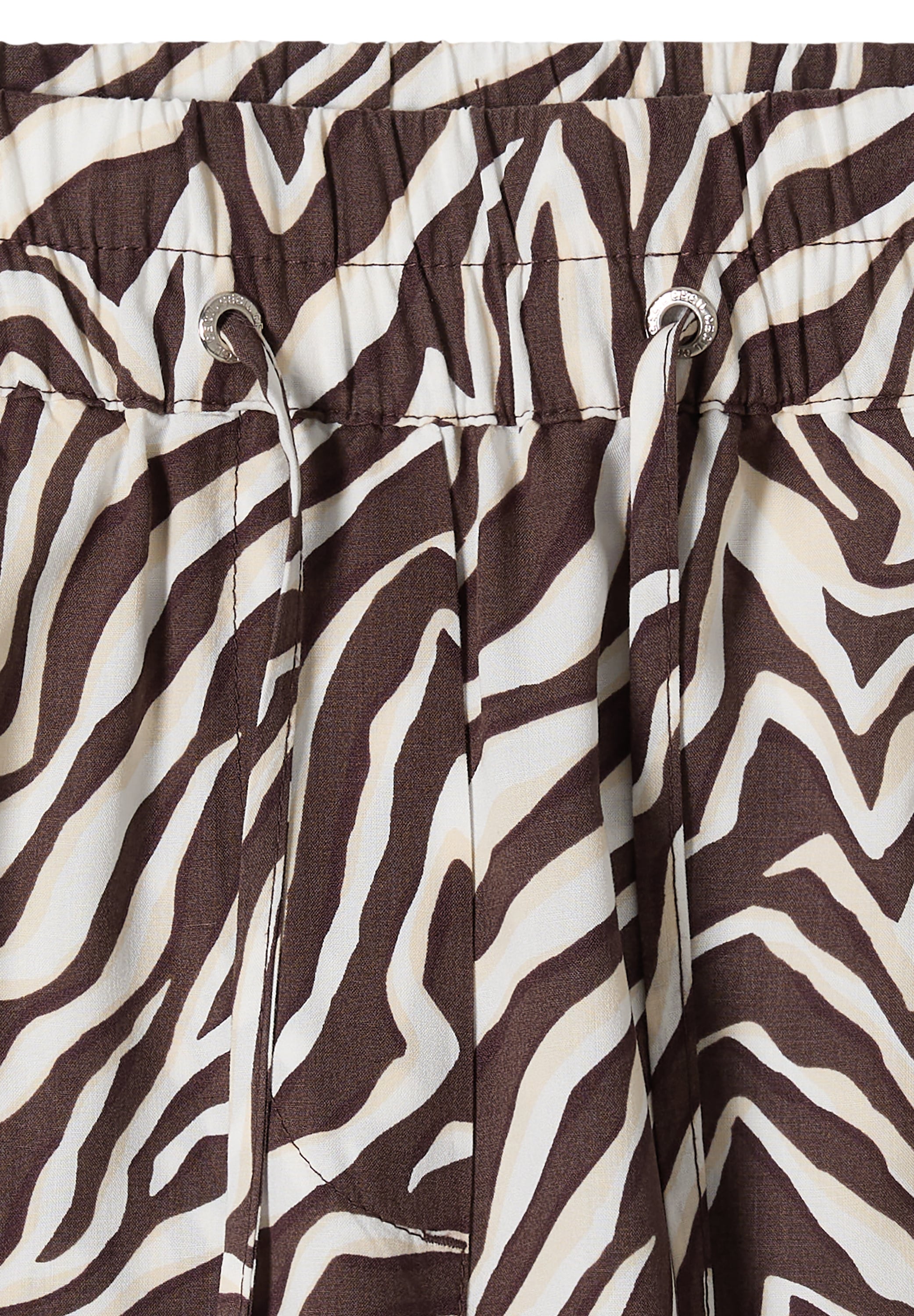 Cecil Stoffhose  Sommerhose, abstrahierter Zebraprint, Elastikbund