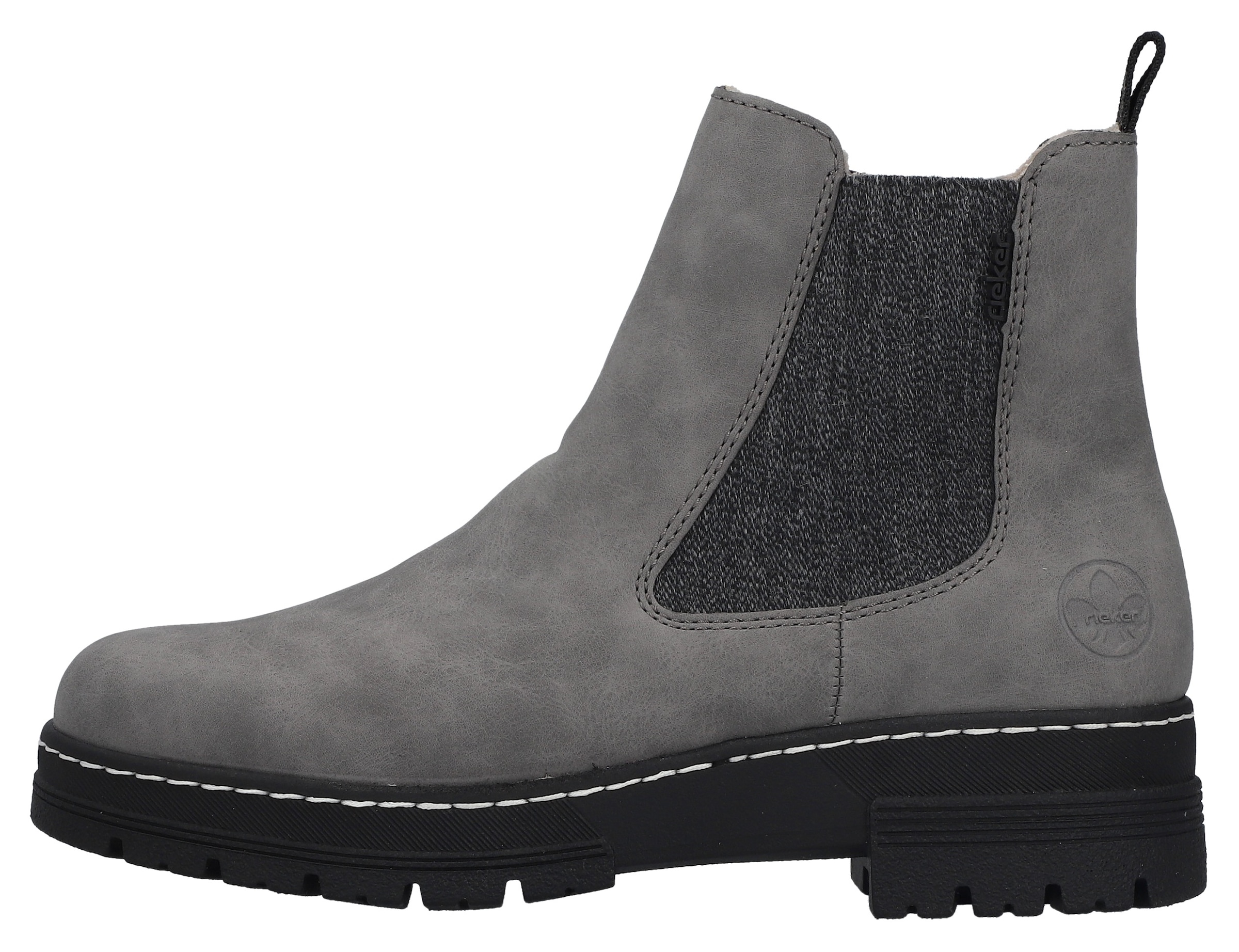 Rieker Chelseaboots  Winterstiefelette, Winterboots, Blockabsatz, mit Stretcheinsatz