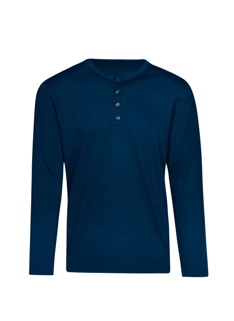 Trigema Longsleeve »TRIGEMA Langarmshirt mit Knopfleiste«, (1 tlg.)