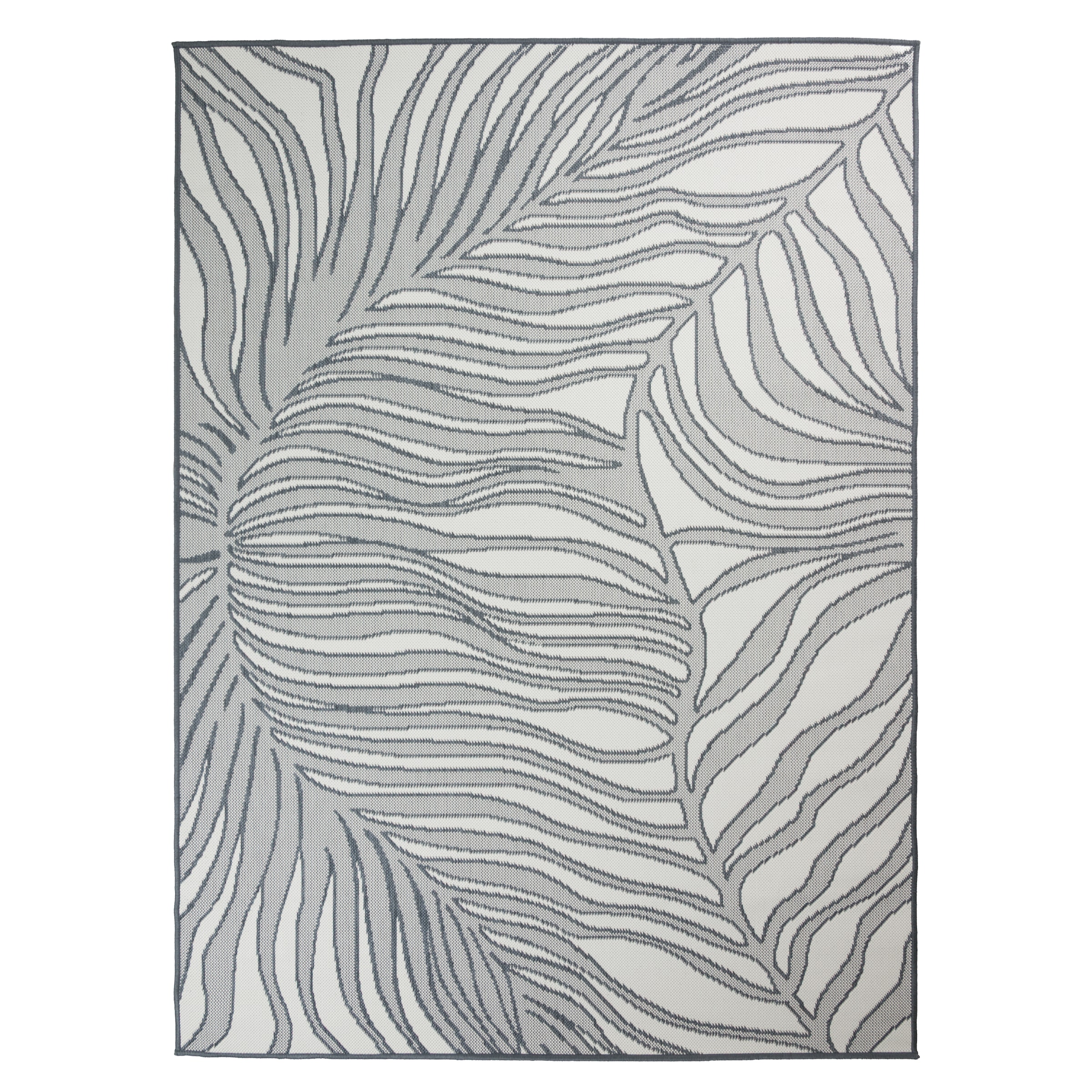 s.Oliver Teppich »Skadom, Wende-Teppich im Blatt Design, auch für Balkon und Terrasse« rechteckig 5 mm Höhe für In- und Outdoor geeignet, wetterfest & UV-beständig,