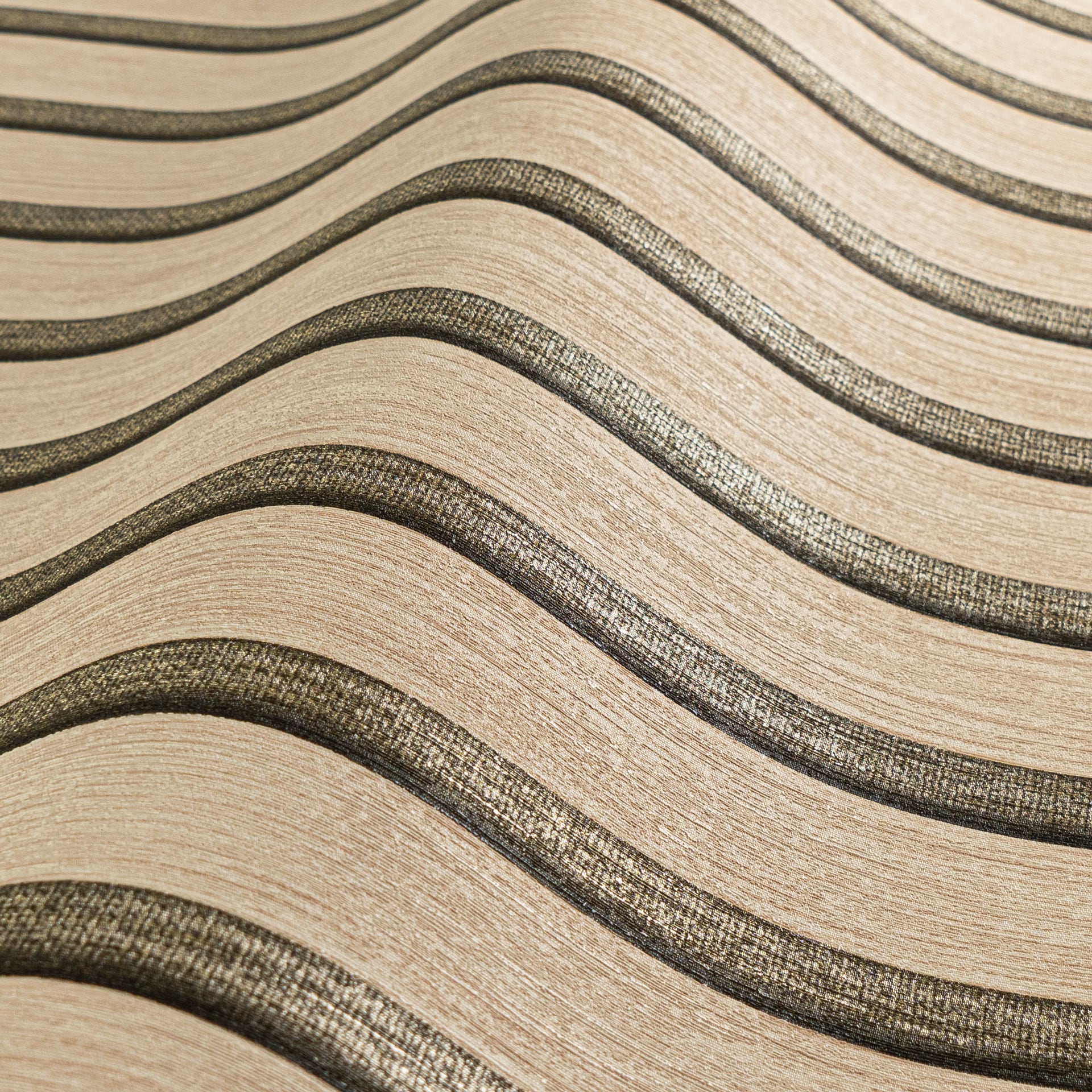 A.S. Création Vliestapete »50 Jahre AS Holzpaneele Tapete Holzoptik mit Metallic-Effekt 3D« leicht glänzend strukturiert Vliestapete Wandpaneele für Schlafzimmer Küche Wohnzimmer Holzpaneele