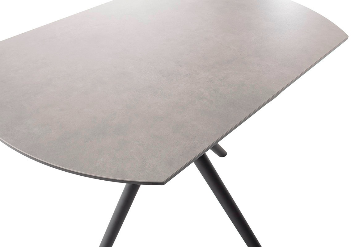 MCA furniture Esstisch »RUBIKON Vierfußtisch 90-135 cm«, (Einzelstück), Keramik, Metall, Längsseitenauszug, ausziehbar, 13 mm