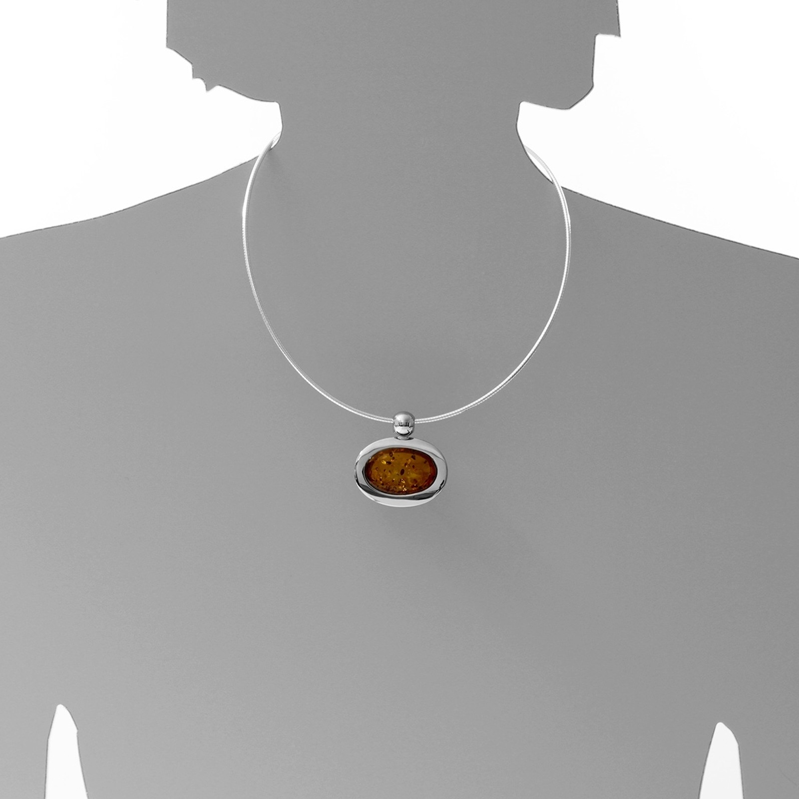 OSTSEE-SCHMUCK Kettenanhänger »- Wanatia - Silber 925/000 - Bernstein«