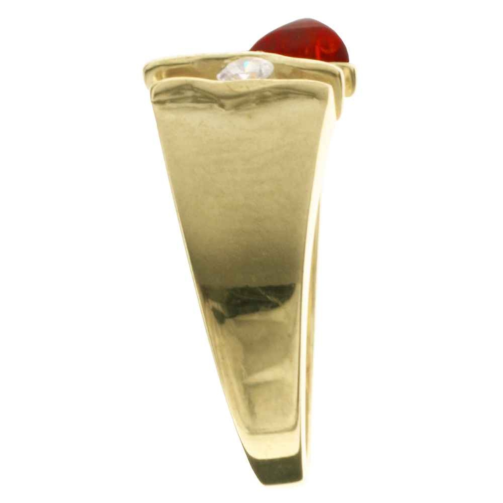 OSTSEE-SCHMUCK Fingerring »- Benita - Gold 333/000 - Bernstein/Zirk.«