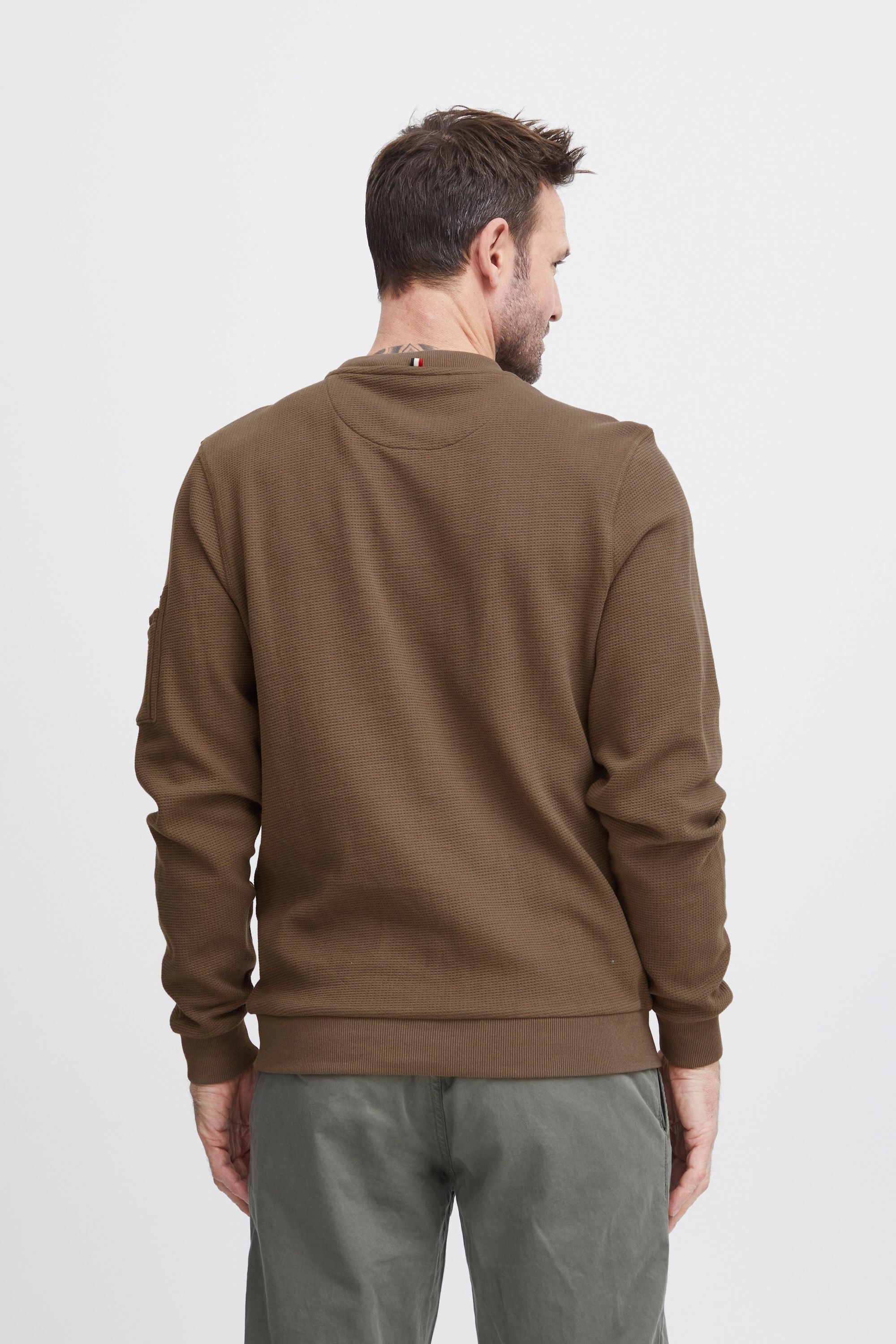 FQ1924 Rundhalspullover »Rundhalspullover FQWILLIAM structure crewneck sweatshirt«
