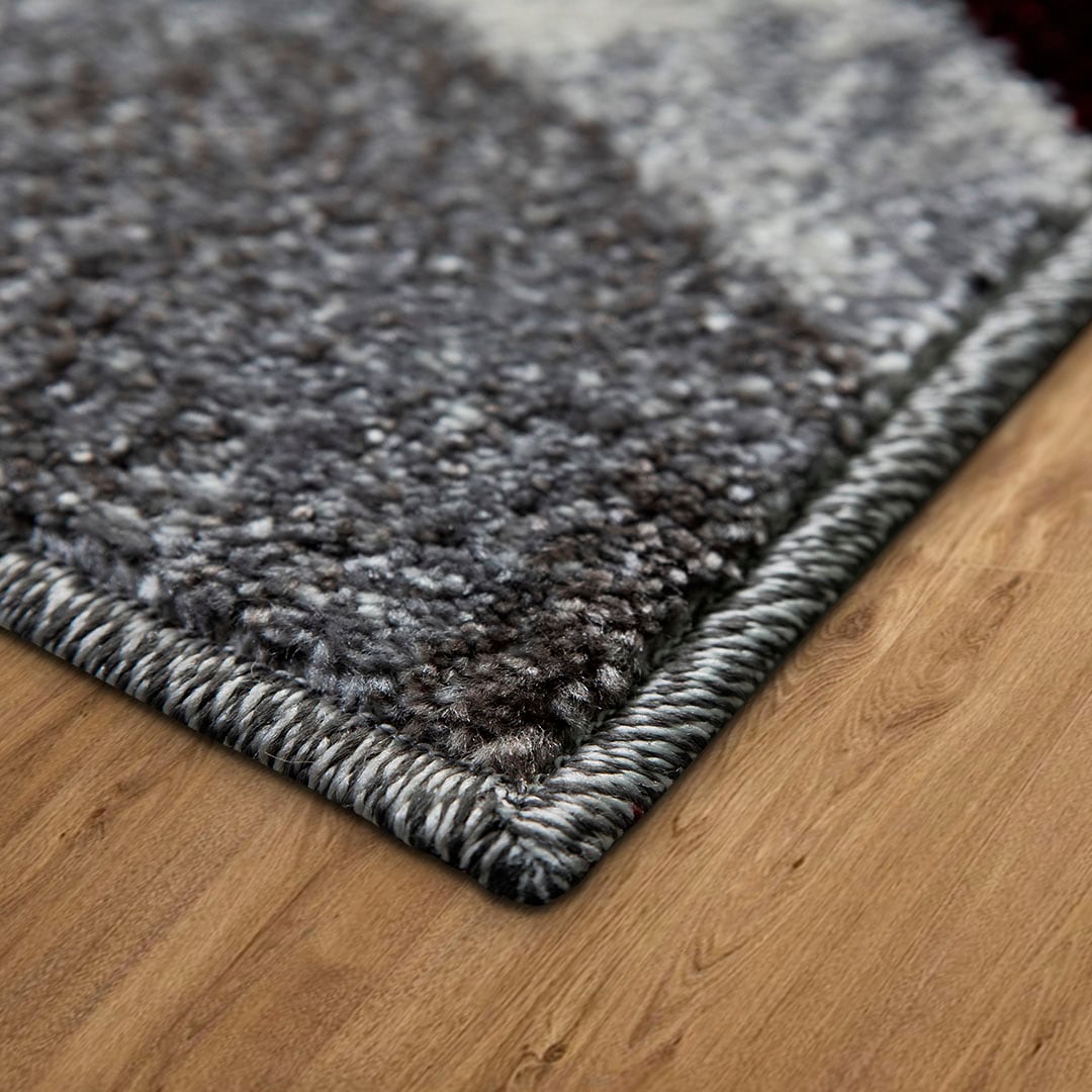 my home Teppich »Joas«, rechteckig, 9 mm Höhe, besonders weicher Kurzflor in modernem Wellen Muster, leichter Glanz