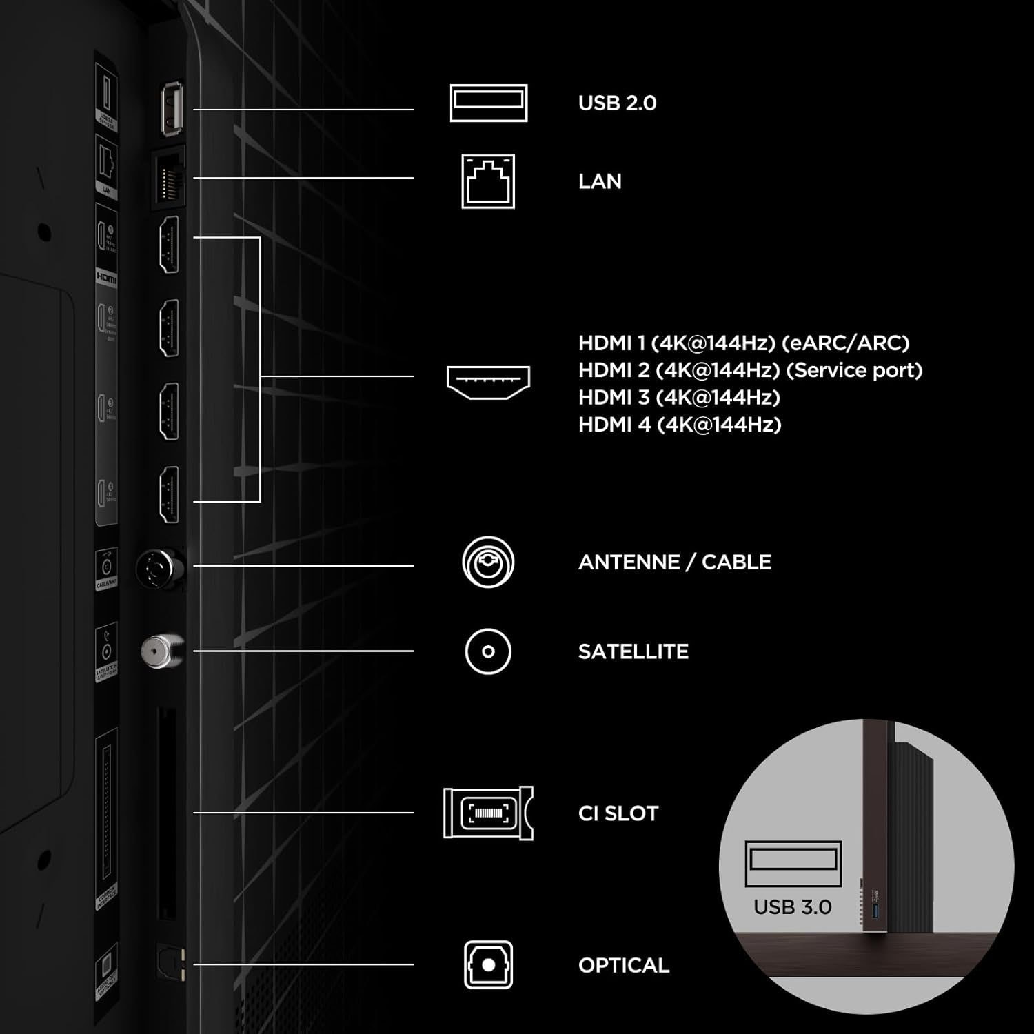 TCL LED-Fernseher »85X11L« 248 cm/98 ″ IMAX Enhanced, Filmmaker Mode,,  Apple Airplay 2