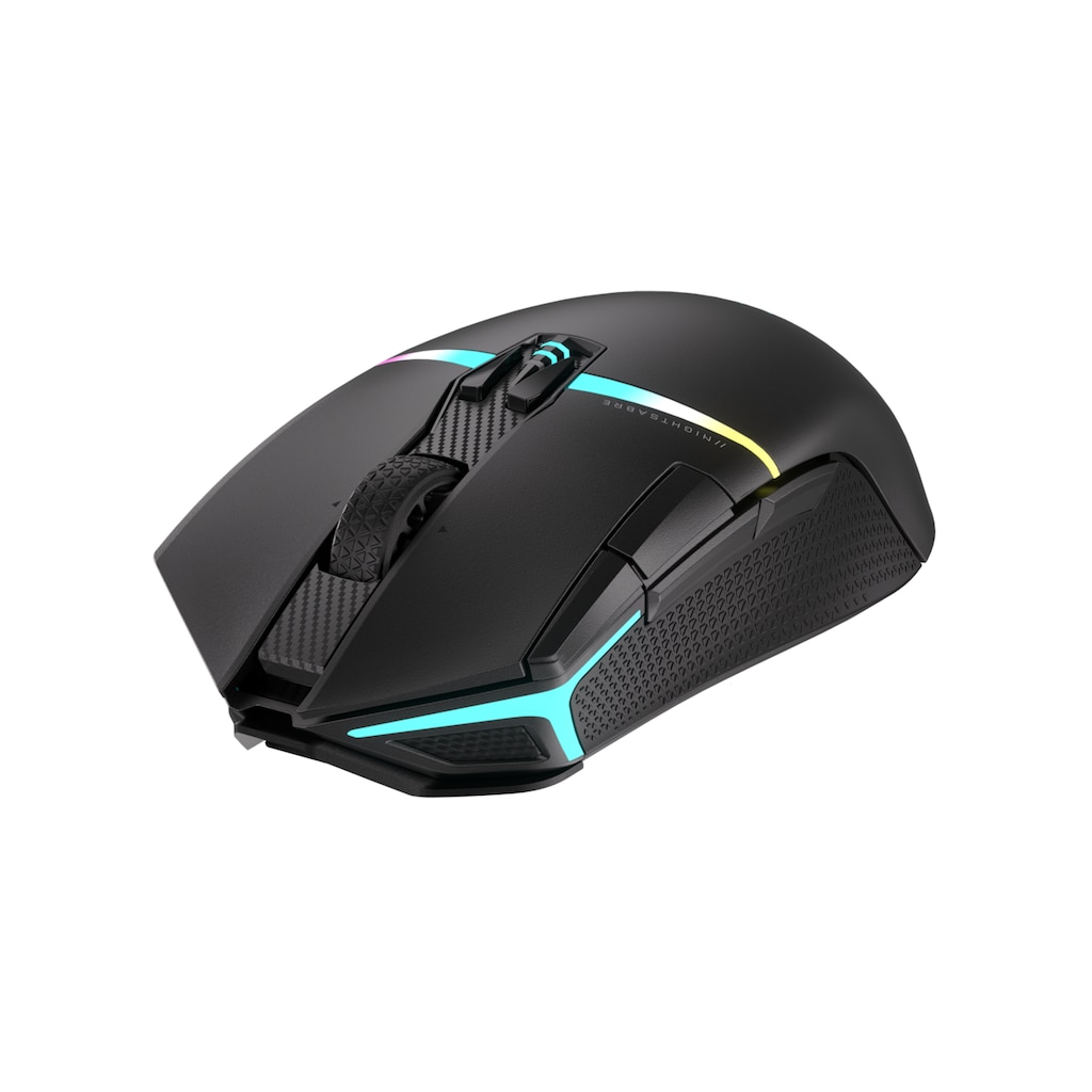 Corsair Gaming-Maus »NIGHTSABRE WIRELESS«, Bluetooth-Funk, RGB-Gaming-Maus