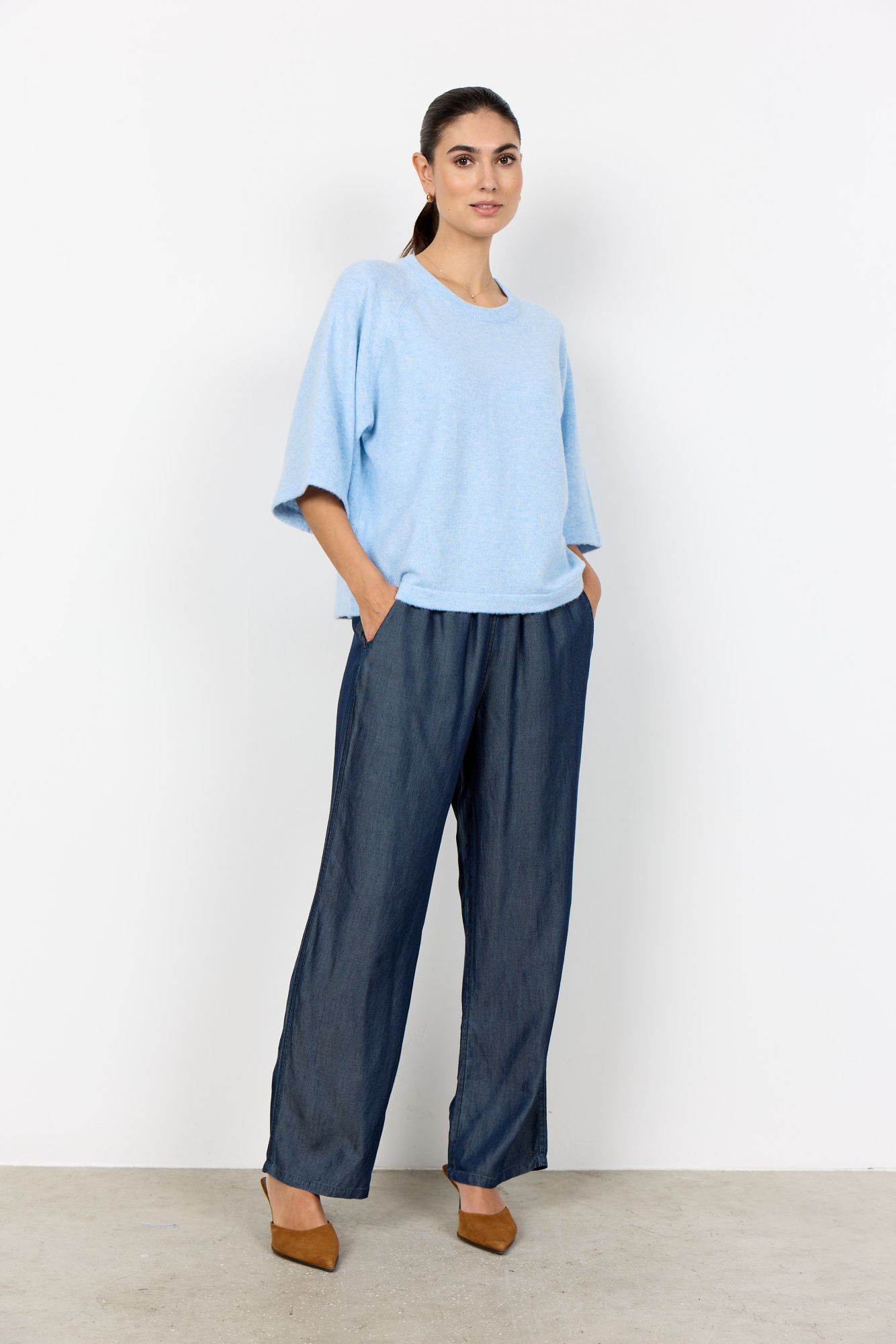 soyaconcept Strickpullover »SC-ORLEAN 1« aus Polyamid, Polyester und Elasthan, taillenbedeckende Passform
