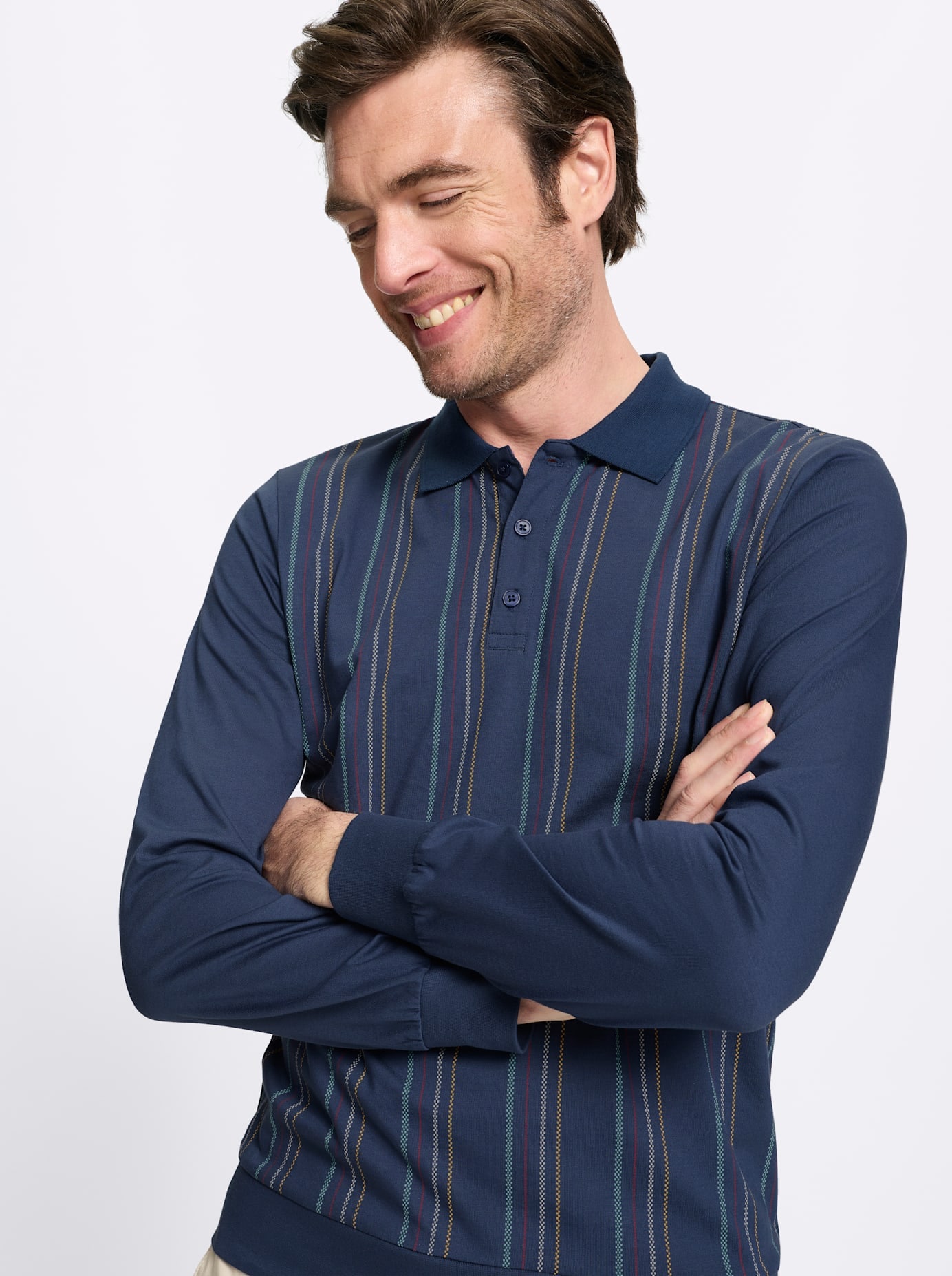 Marco Donati Poloshirt »Langarm-Shirt« 1