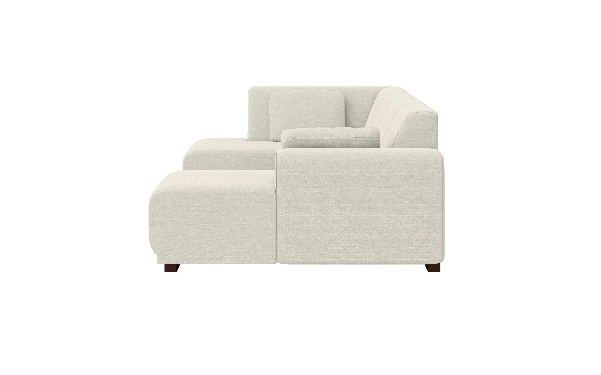 Home affaire Wohnlandschaft »BORNHOLM U-Form mit Recamiere rechts/links, B/T/H: 300/162/85 cm«, U-Form mit Wellenunterfederung, Recamiere rechts oder links bestellbar
