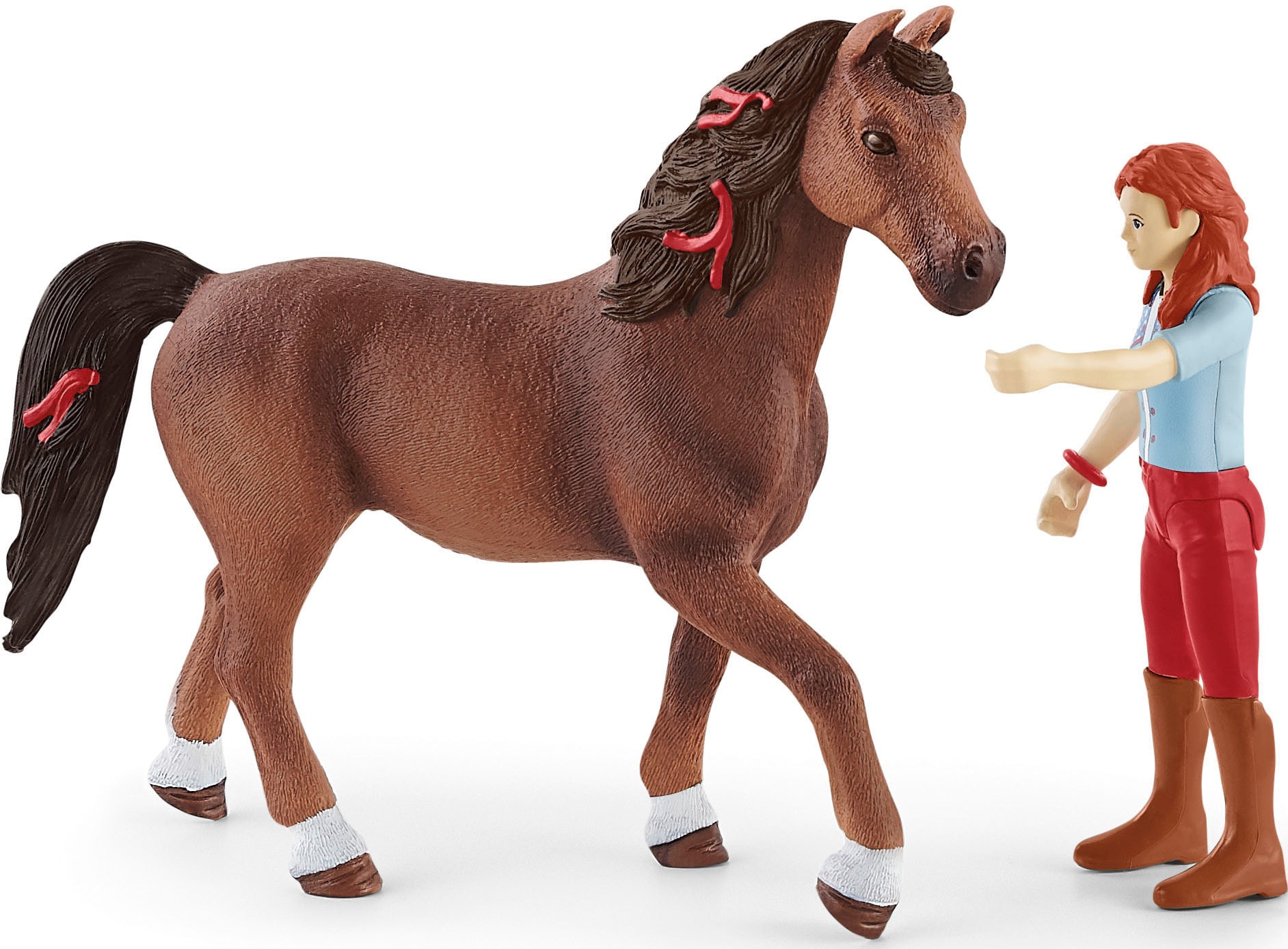 Schleich® Spielfigur »HORSE CLUB, Hannah und Cayenne (42539)«