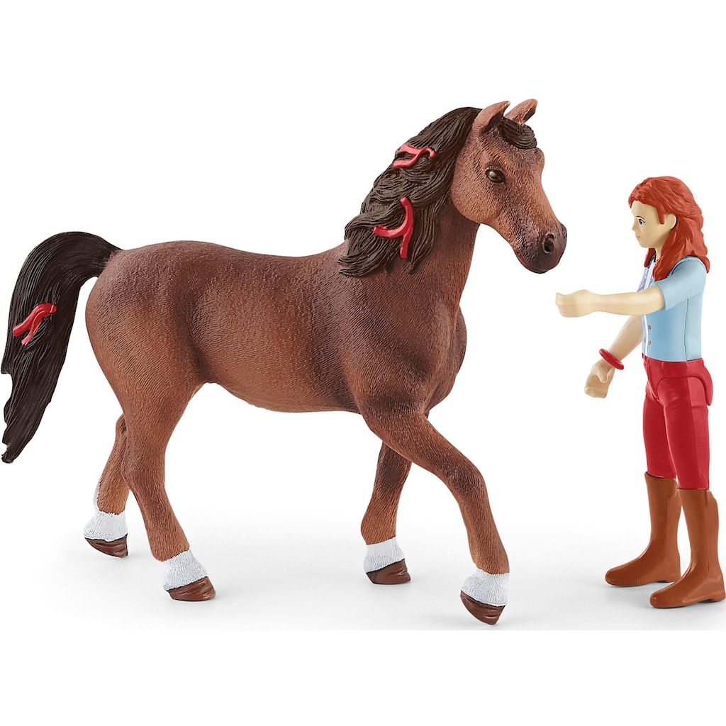 Schleich® Spielfigur »HORSE CLUB, Hannah und Cayenne (42539)«