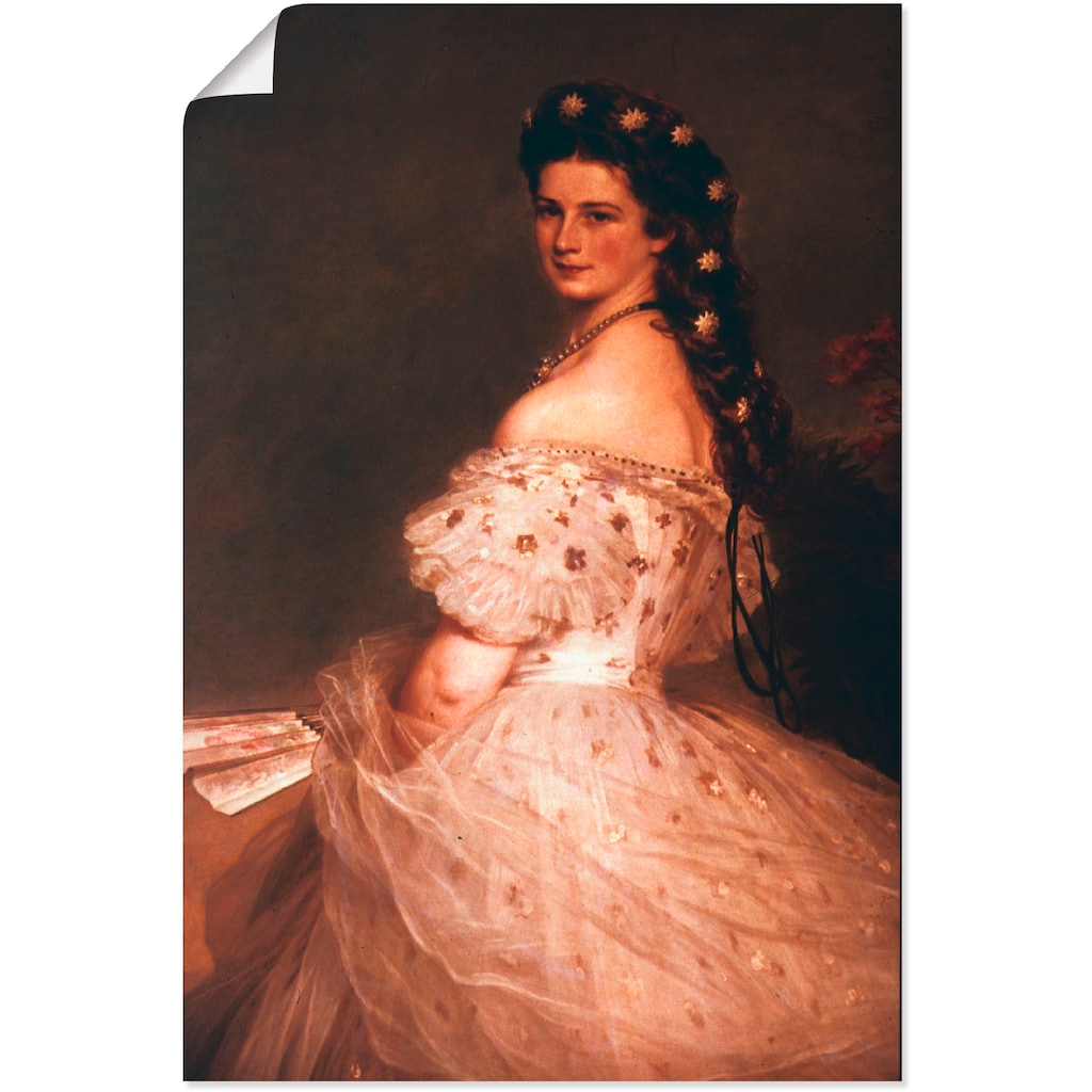 Artland Wandbild »Kaiserin Elisabeth von Österreich, 1865«, Menschen, (1 St.)