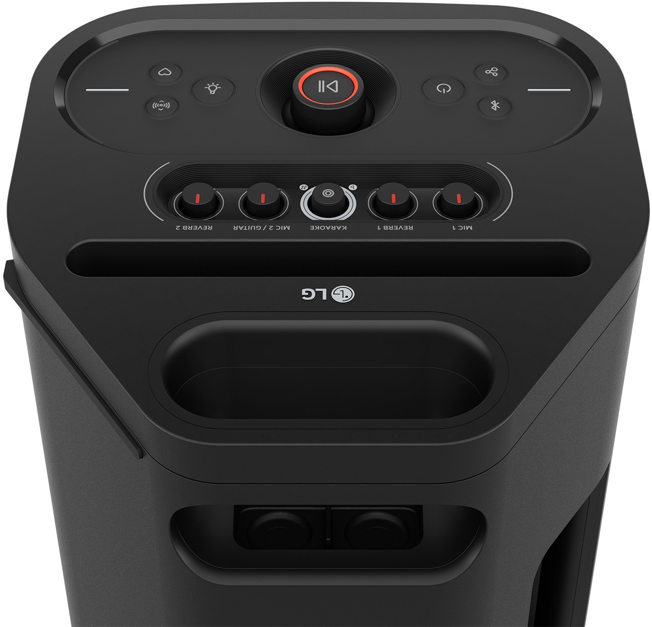 LG Bluetooth-Lautsprecher »xboom Stage 501« 2.2 (Bluetooth Bassregelung | Beleuchtungseffekte | Lautstärkeregelung | Pairing | Wireless Party Connect 220 W)