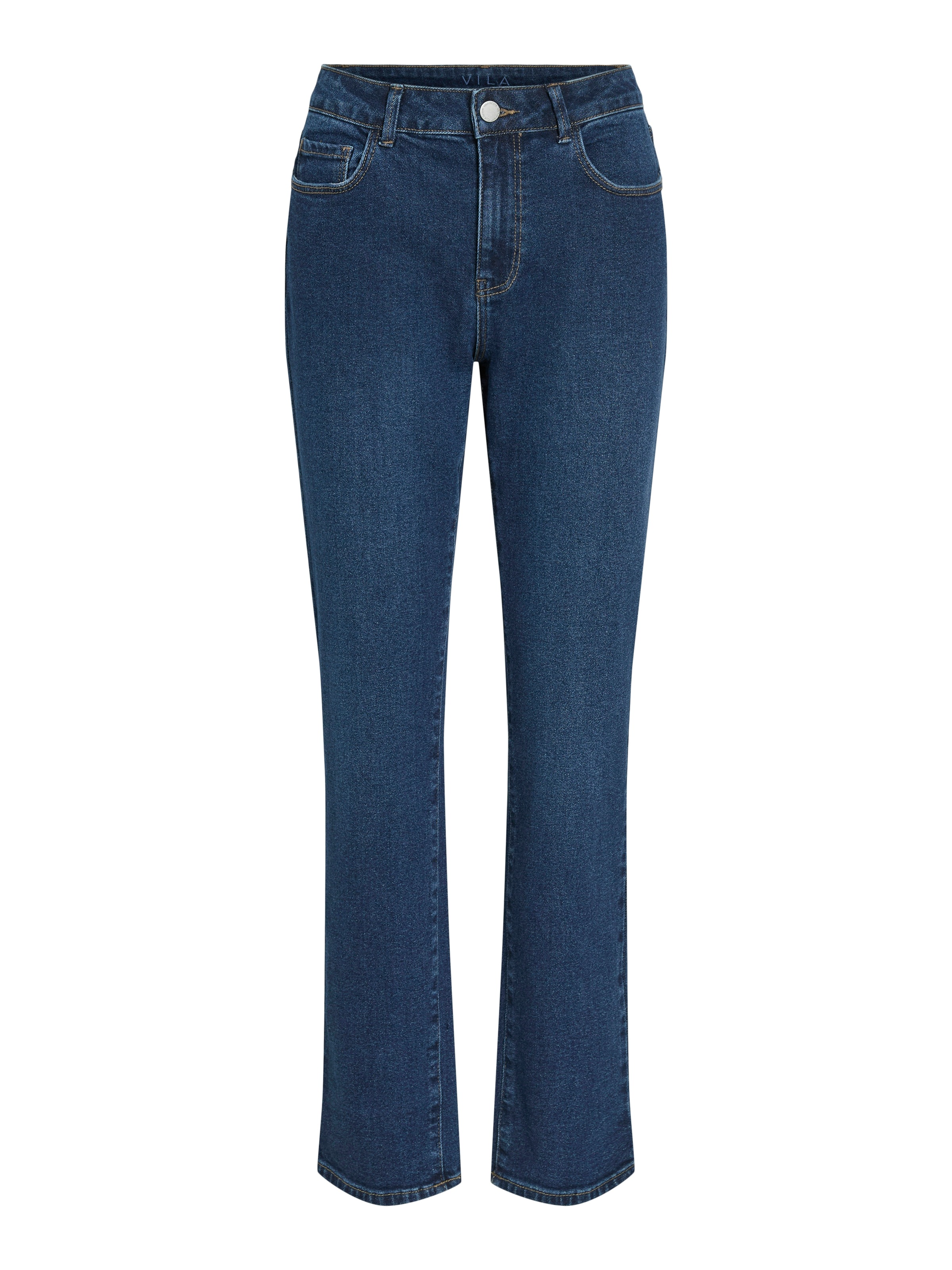 Vila Straight-Jeans »VIALICE RW STRAIGHT JEANS DBD SOL30-NOOS« Baumwollmischung, straight fit, regular waist