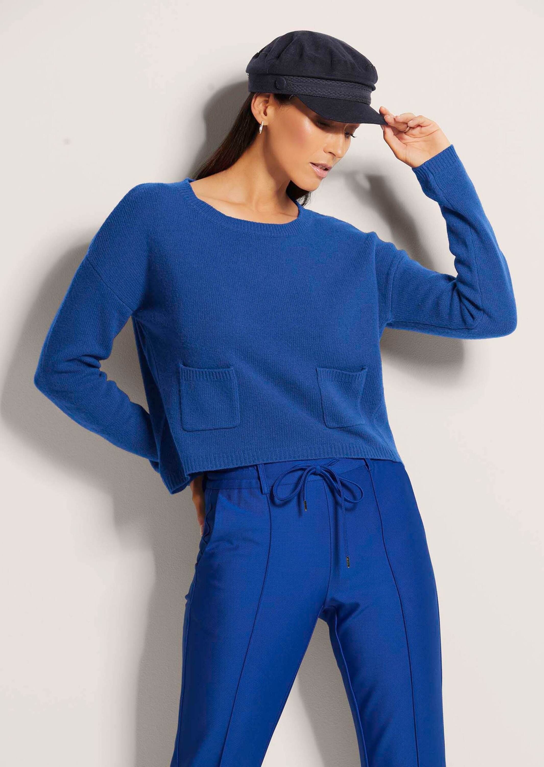 MADELEINE Longpullover »Strickpullover Wollpullover mit U-Boot-Ausschnitt«