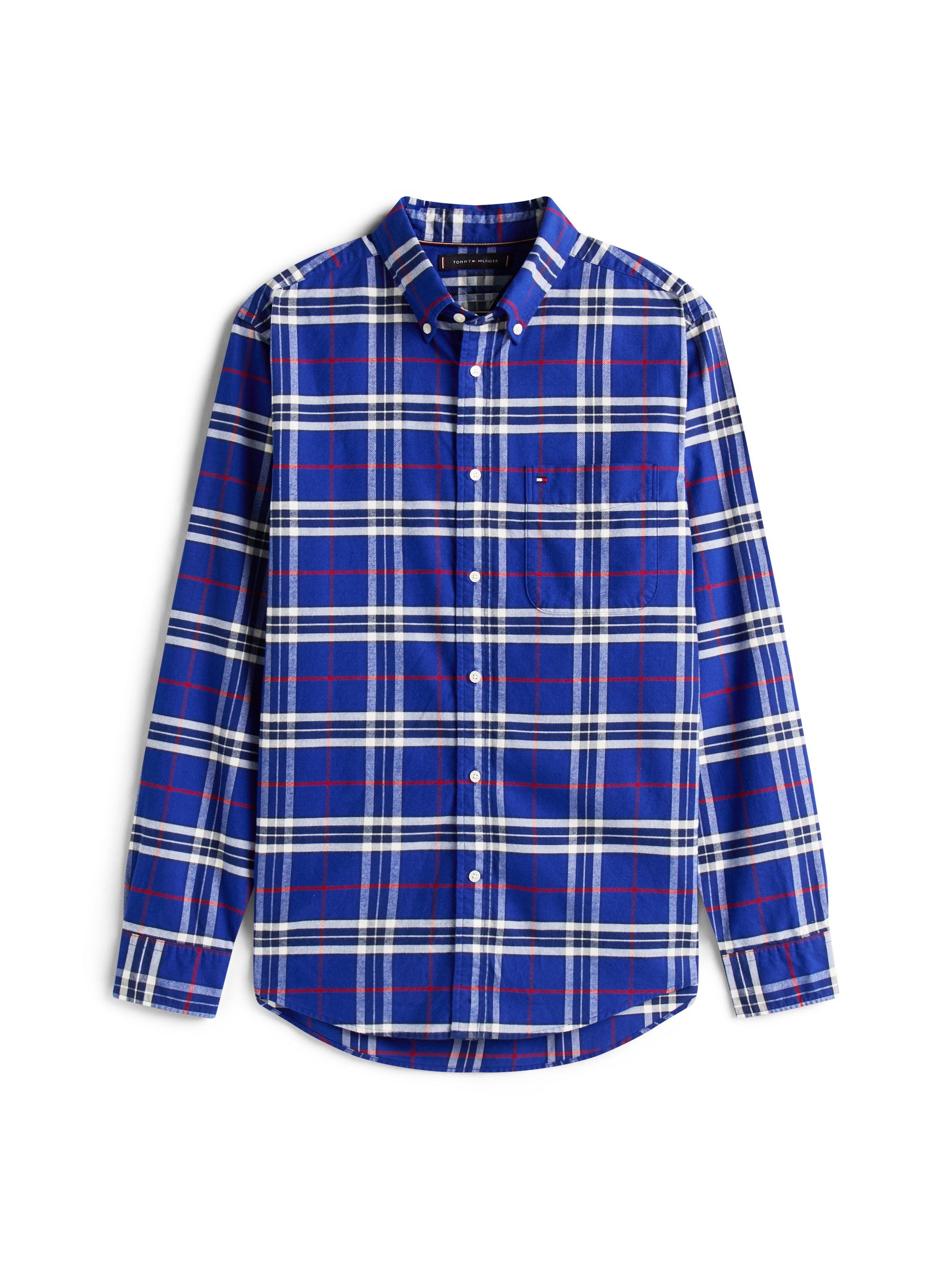 Tommy Hilfiger Langarmhemd »BRUSHED OXFORD CHECK« regular fit, kariert, Button-down-Kragen